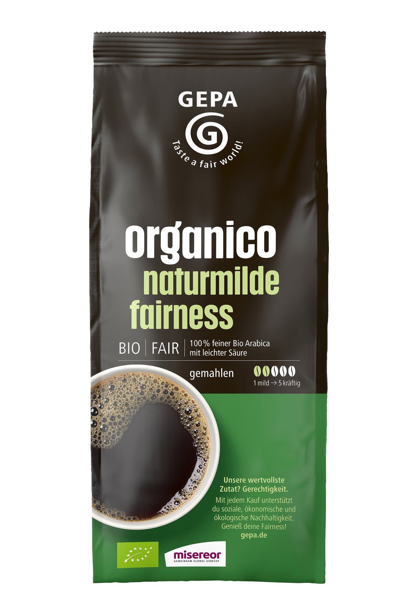 Gepa Organico Kaffee gemahlen