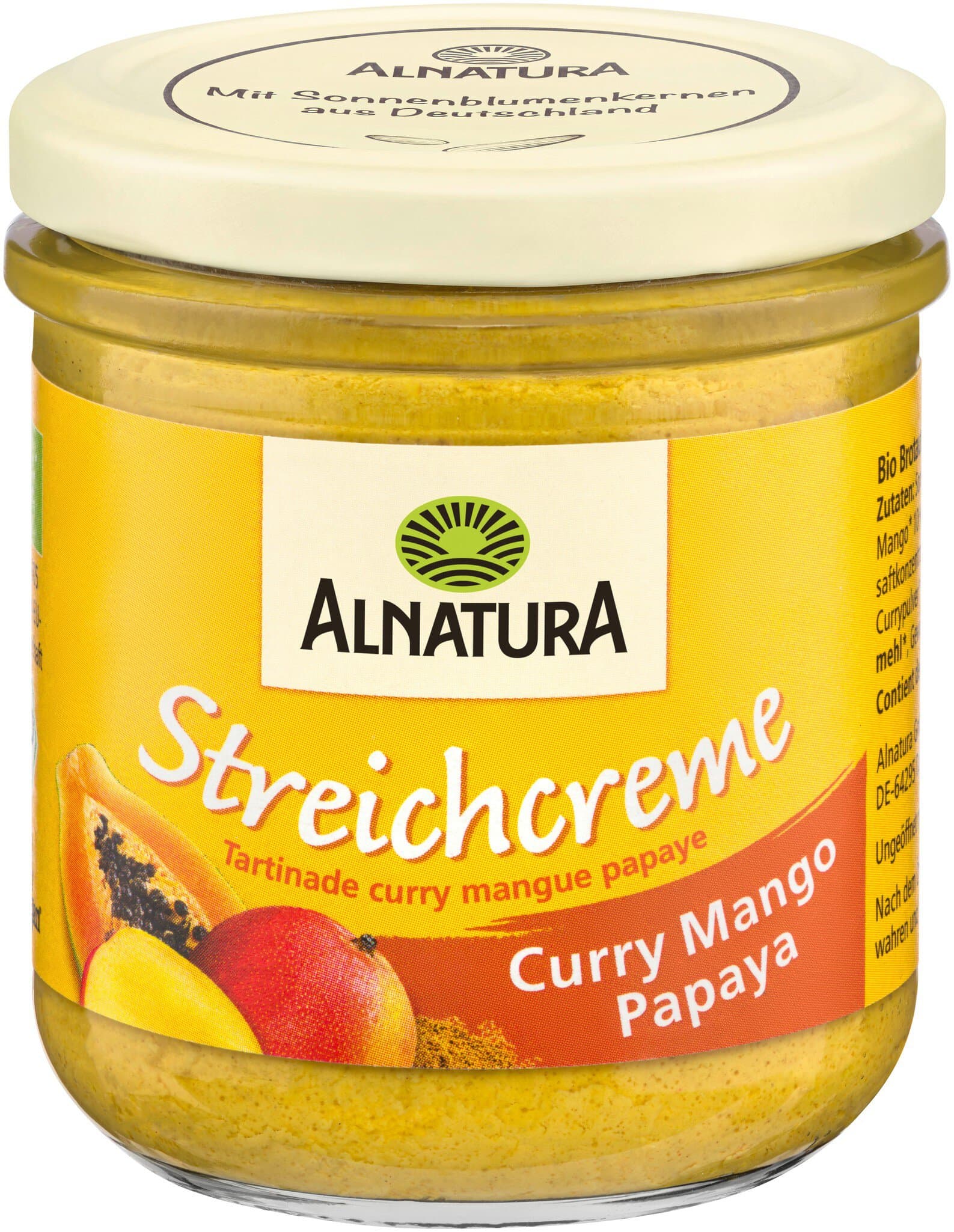 Alnatura Streichcreme Curry Mango Papaya