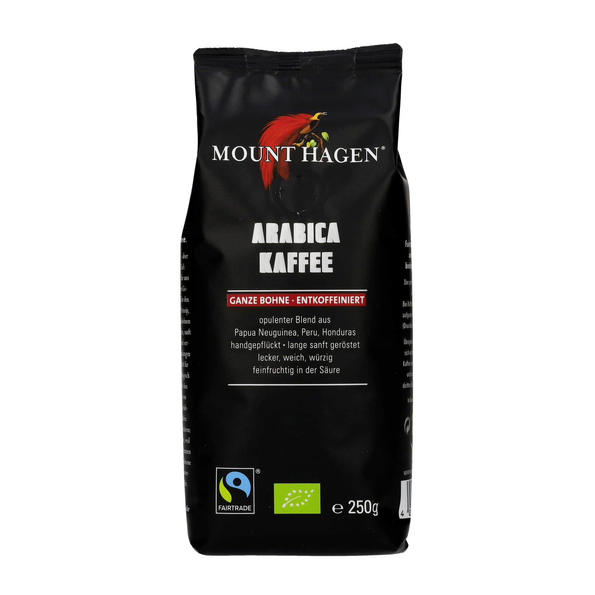 Mount Hagen Röstkaffee entkoffeiniert ganze Bohne