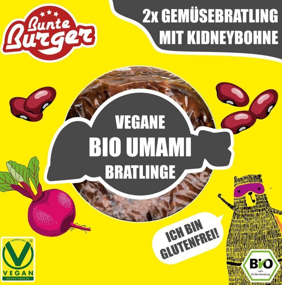 Bunte Burger Red Bean Umami-Burger
