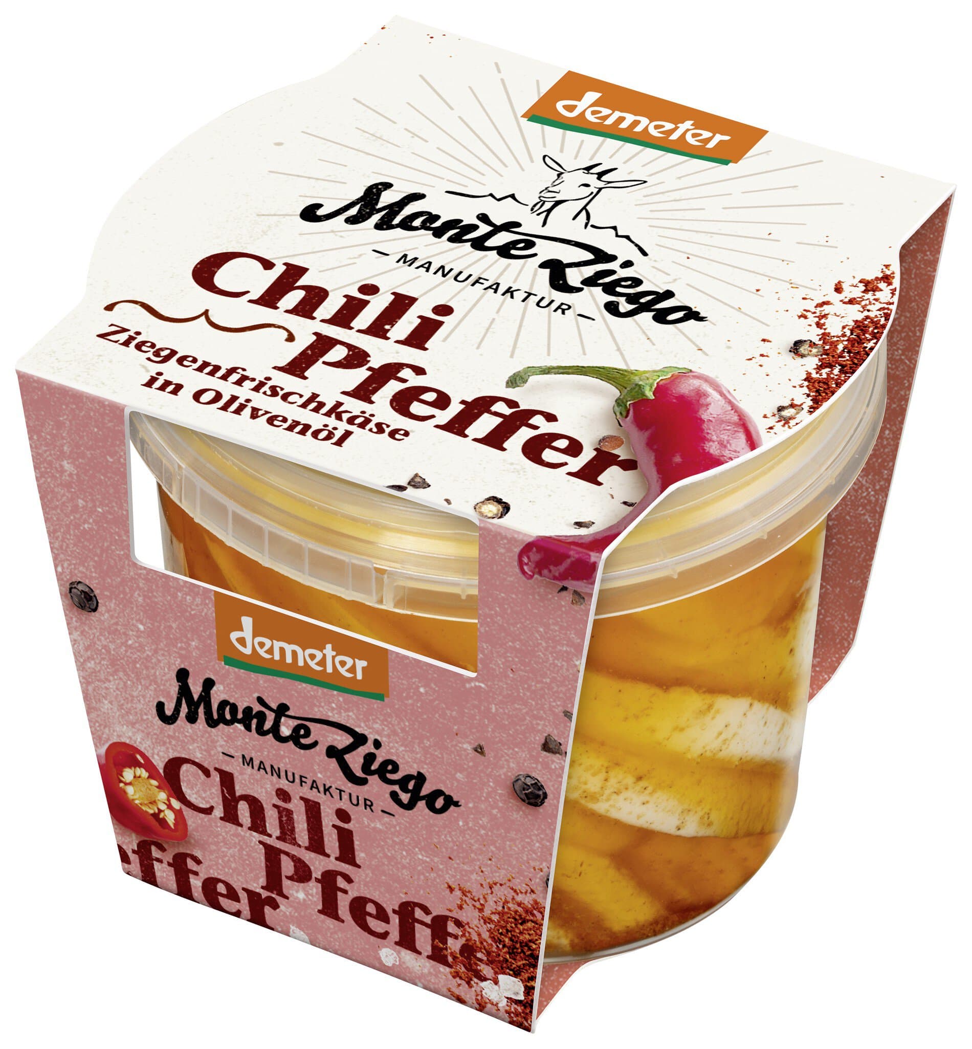 Monte Ziego Ziegenfrischkäse Chili & Pfeffer