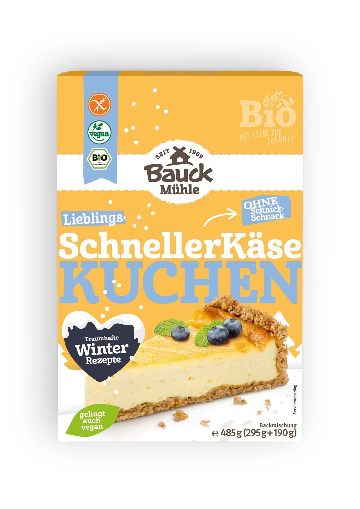 Bauckmühle Käsekuchen Backmischung