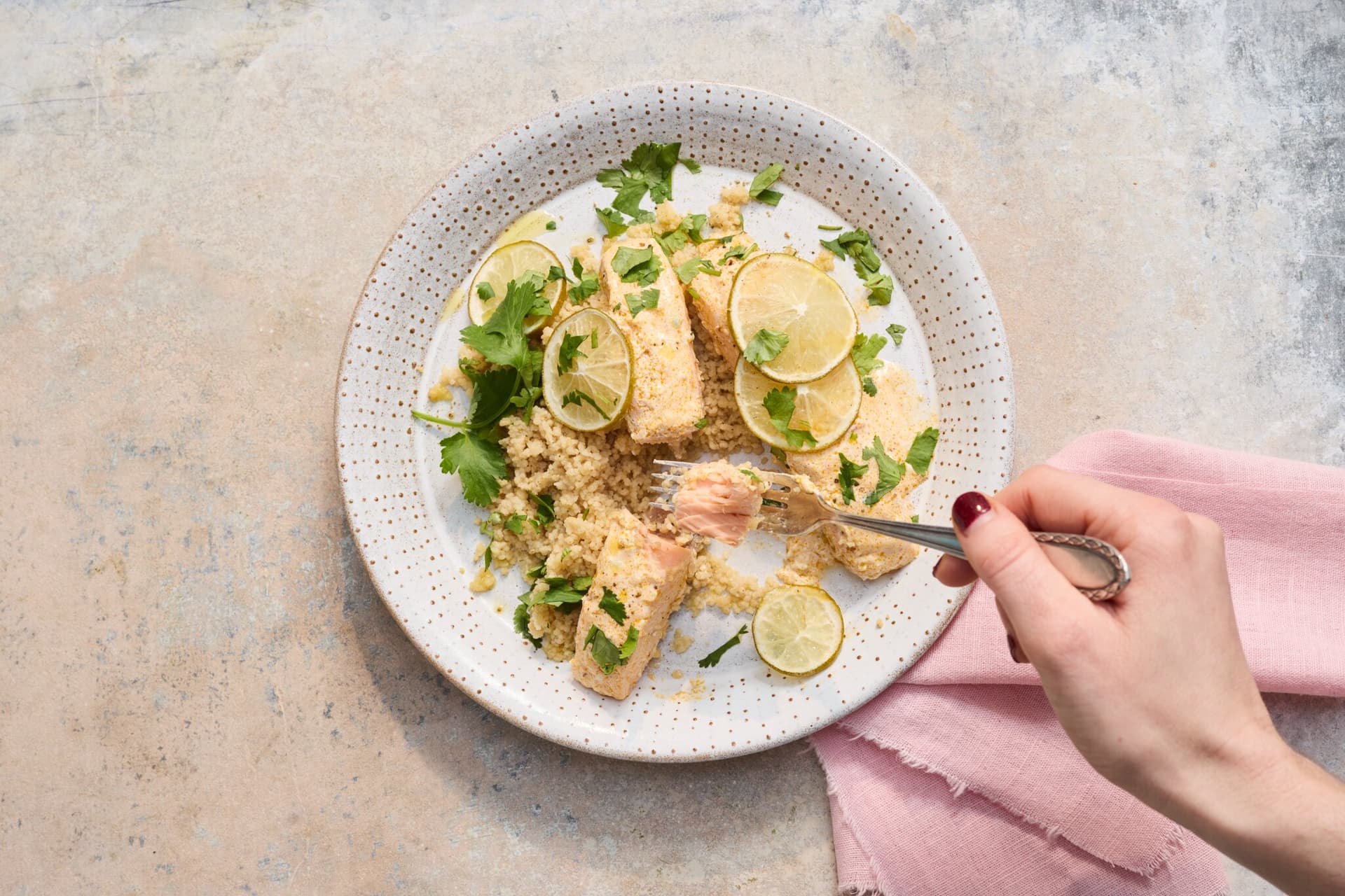 Gebackener Lachs in Joghurtmarinade