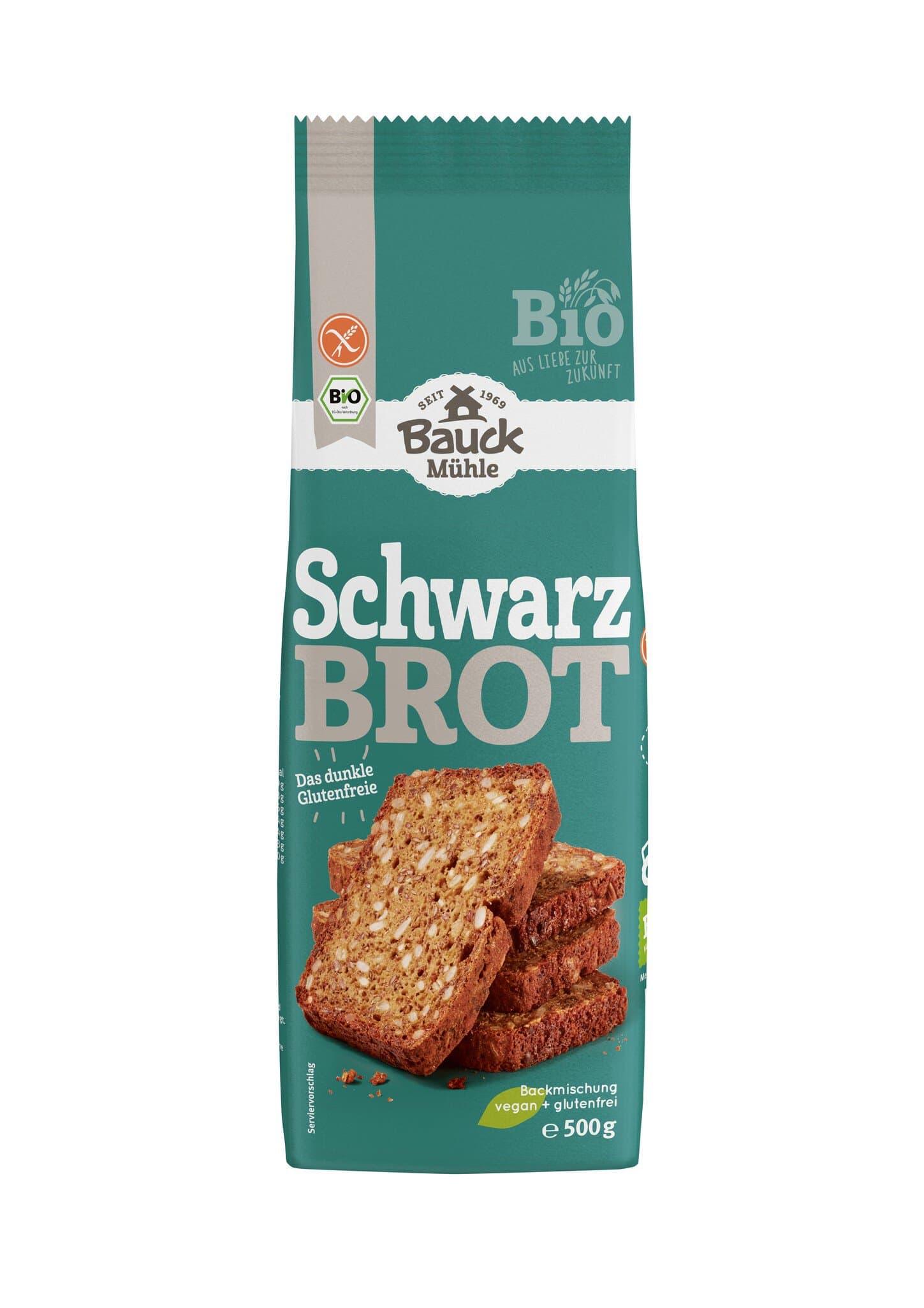 Bauckmühle Schwarzbrot Backmischung glutenfrei