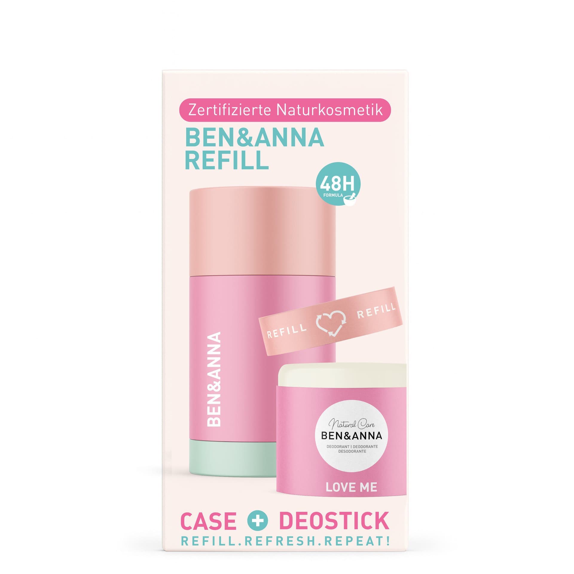 Ben&Anna Refill Deo Container + Deo love me