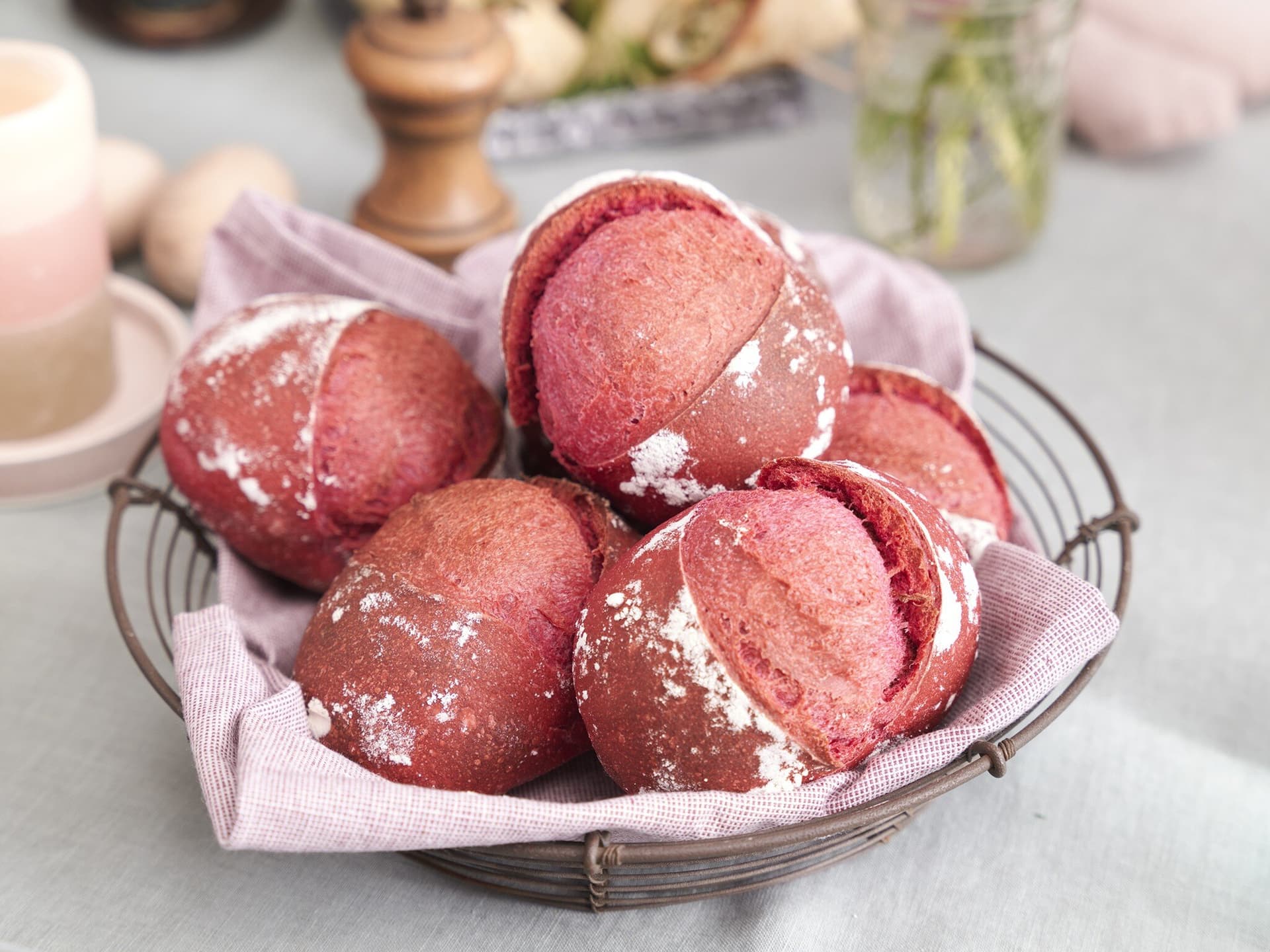 Rote-Bete-Brötchen