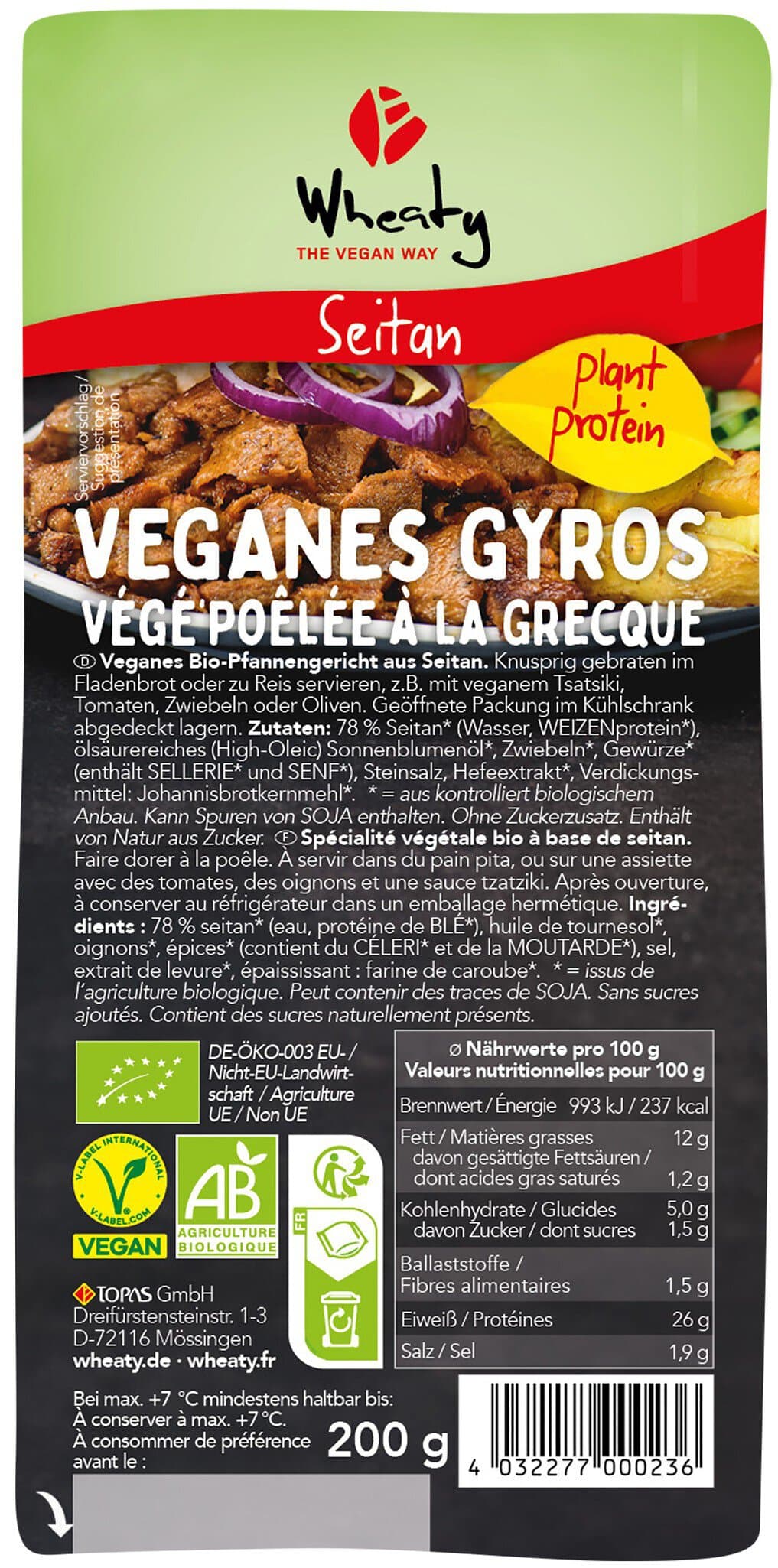 Wheaty Vegankebab Gyros