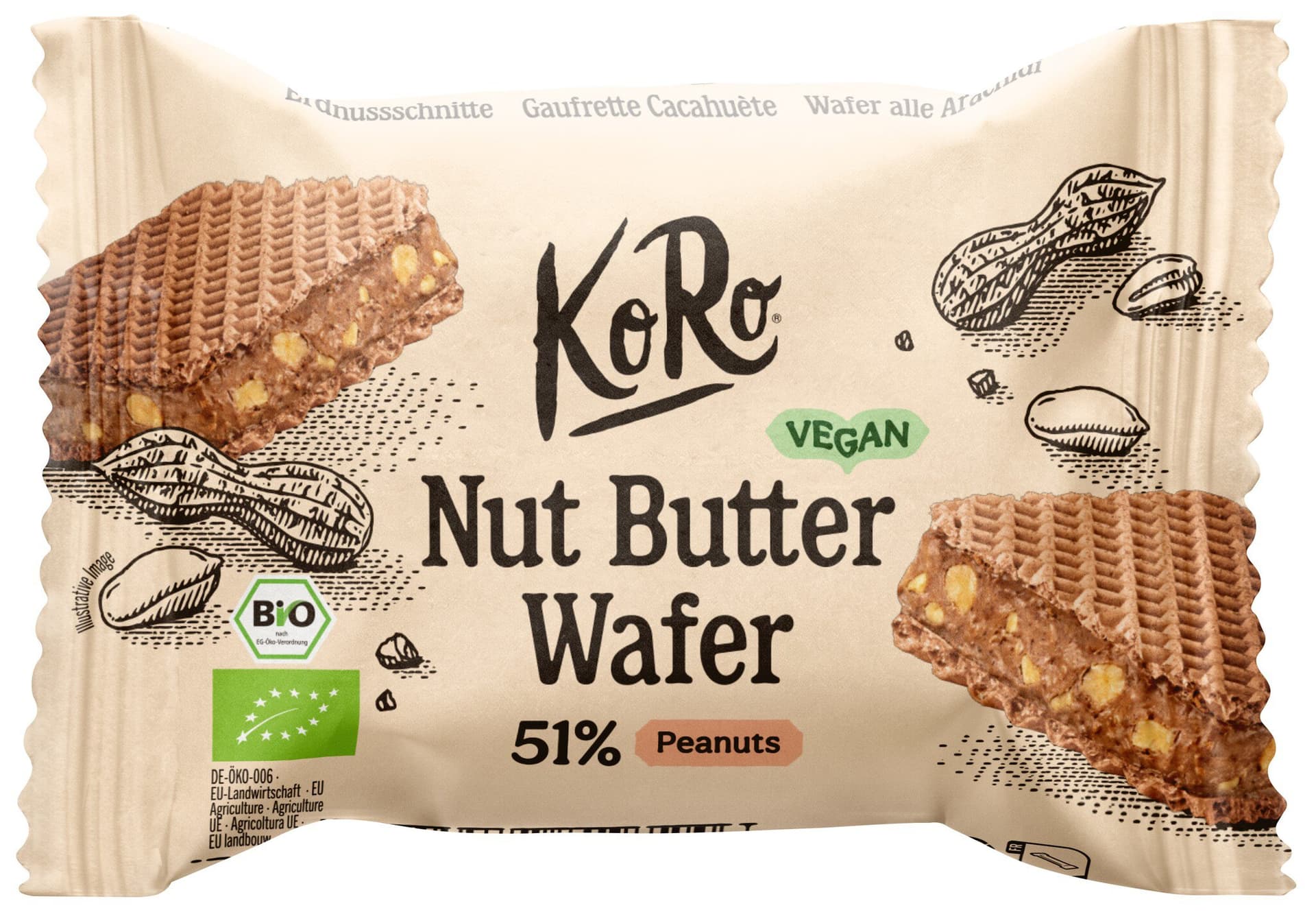 Koro Nut Butter Wafer Peanuts