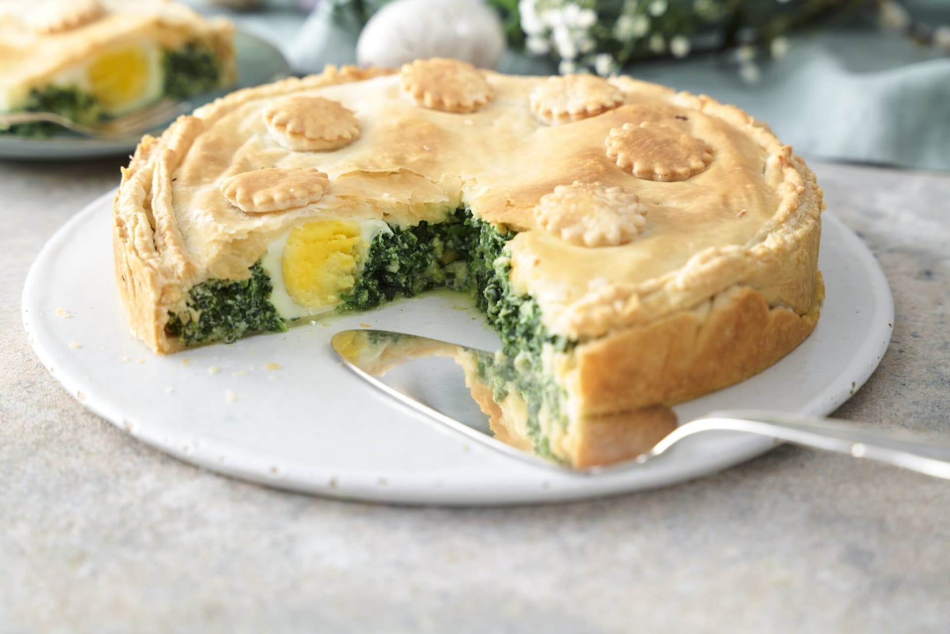 Torta Pasqualina – herzhafte Ei-Spinat-Torte