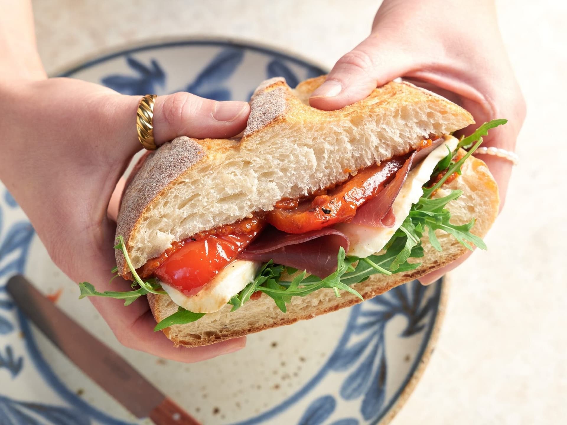 Antipasti-Sandwich