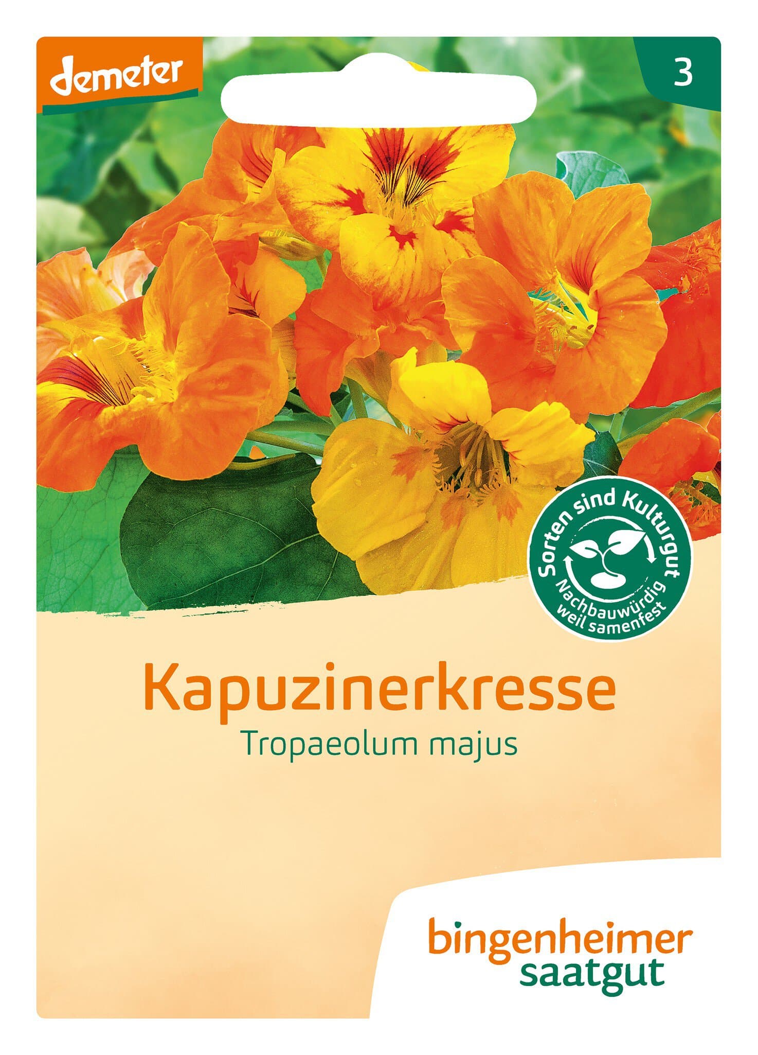 Bingenheimer Saatgut Kapuzinerkresse (Kräutersamen)