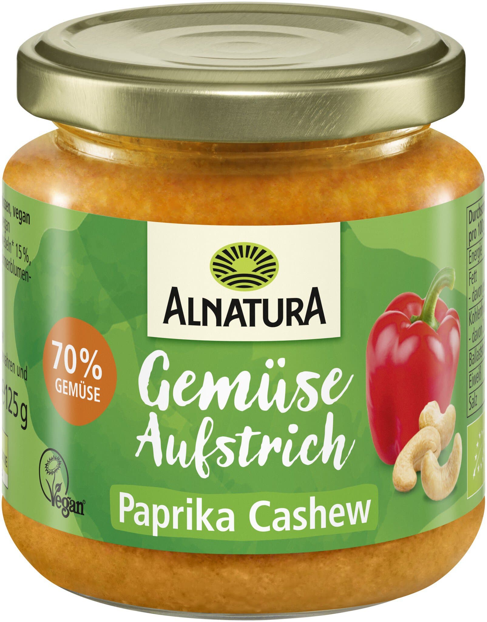 Alnatura Gemüseaufstrich Paprika-Cashew