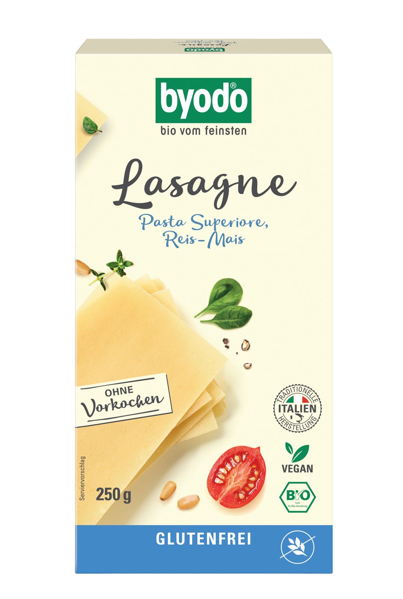Byodo Lasagne Mais-Reis