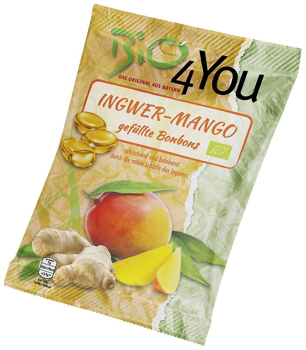 Bio4You Bonbons Ingwer Mango