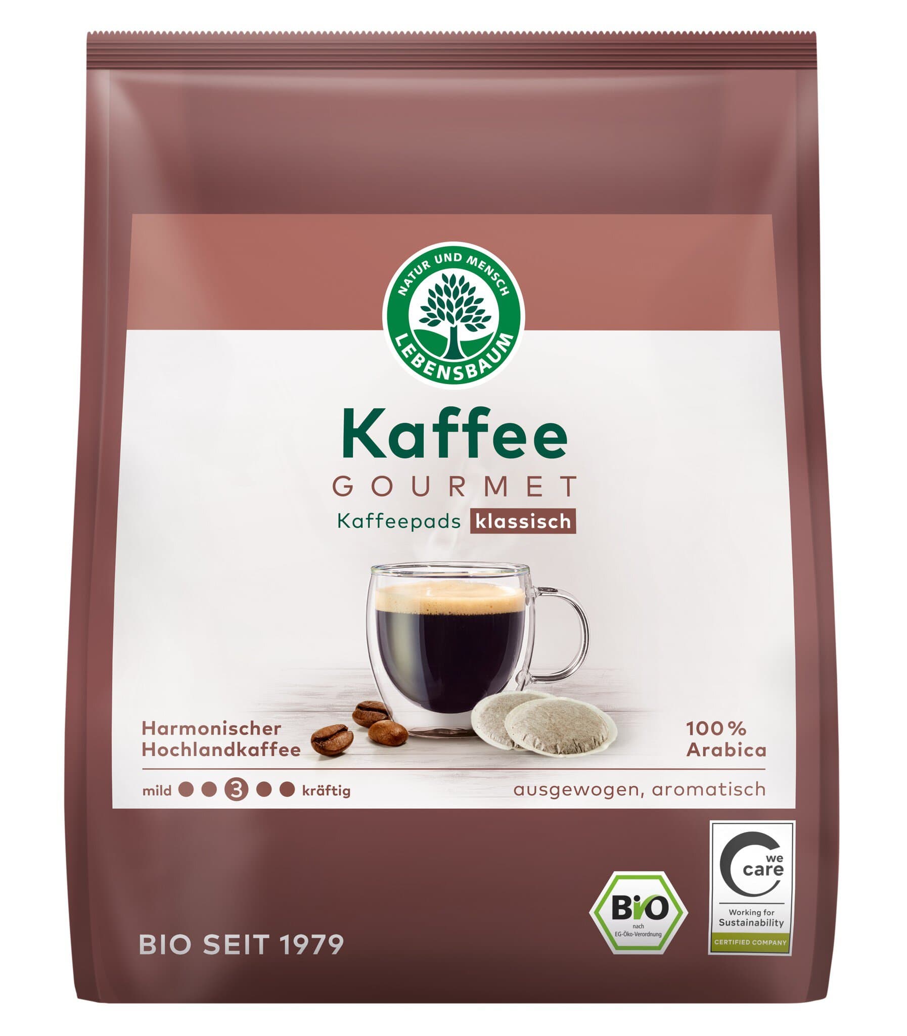 Lebensbaum Caffè Crema Kaffeepads klassisch