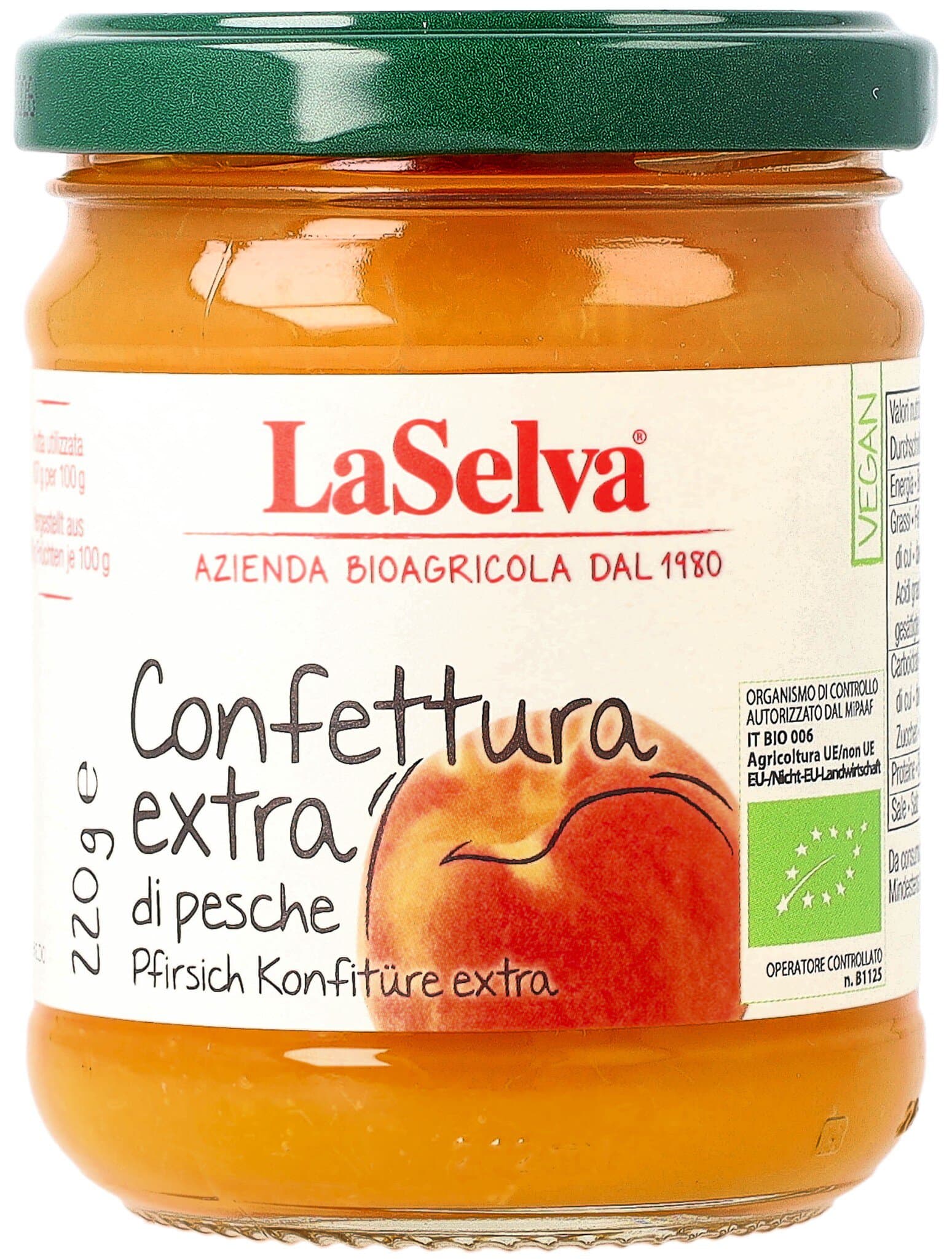 LaSelva Pfirsichkonfitüre extra