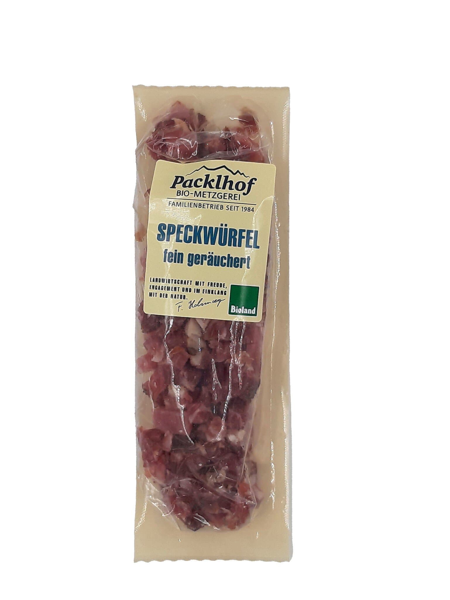 Packlhof Speckwürfel roh geräuchert
