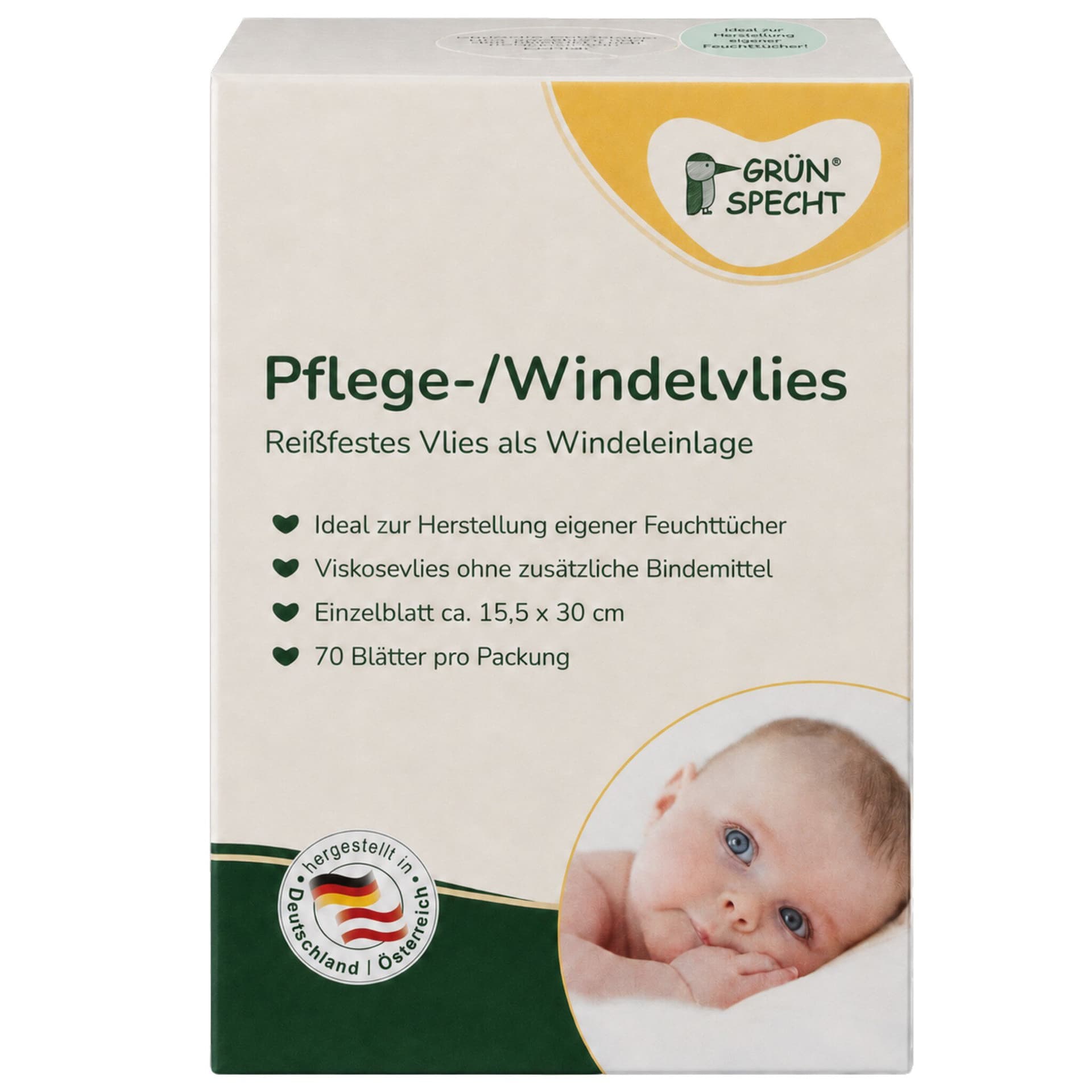 Grünspecht Bio-Pflege-/Windelvlies