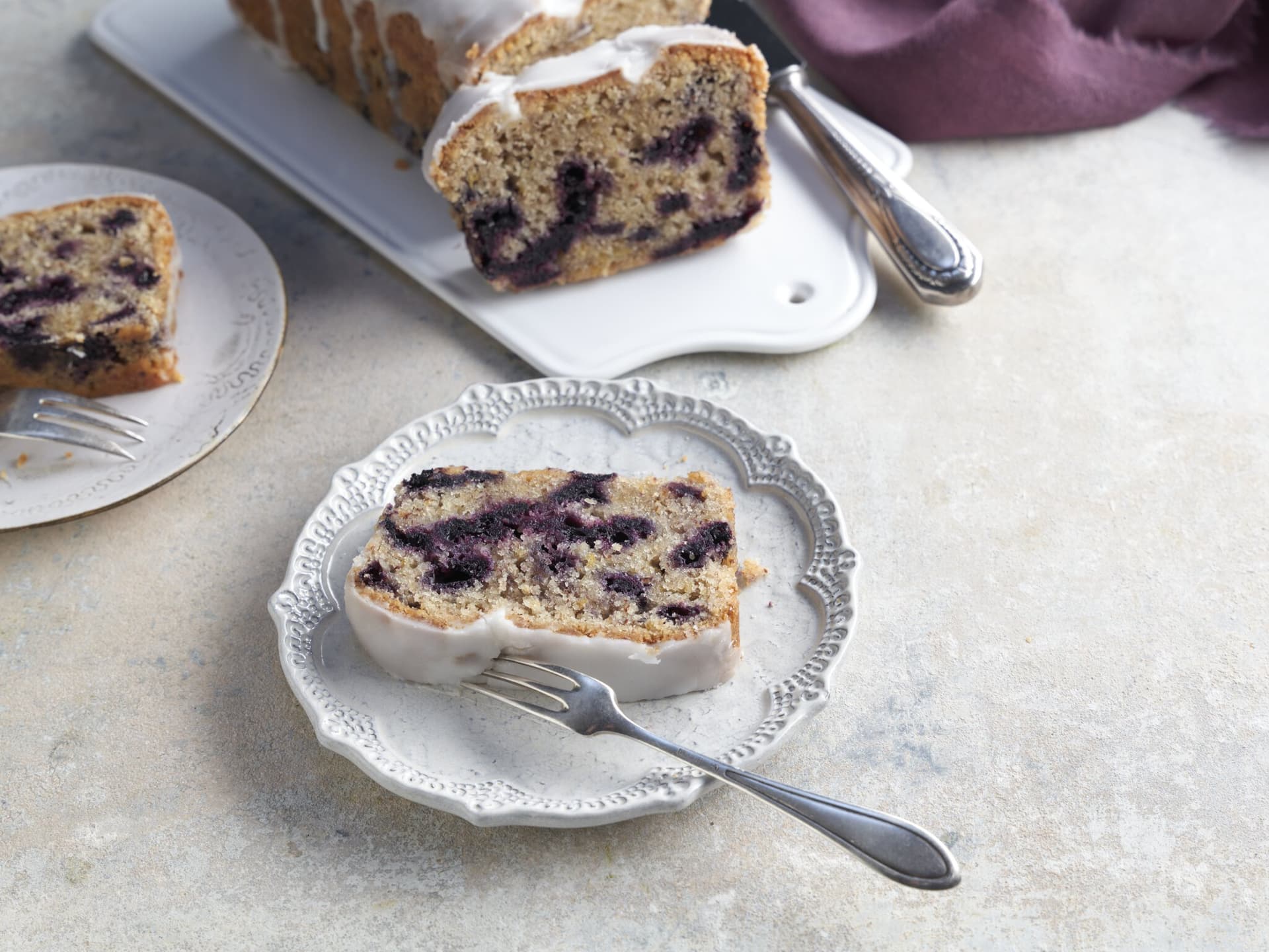 Zitronen-Heidelbeer-Kuchen