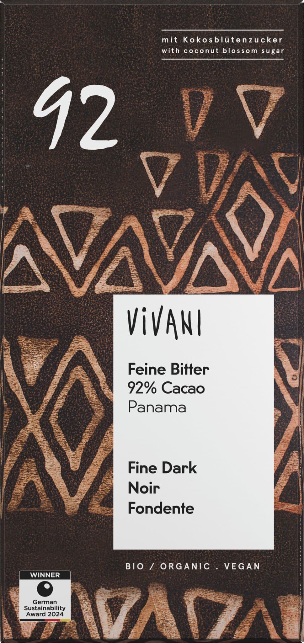 Vivani Feine Bitter 92% Cacao