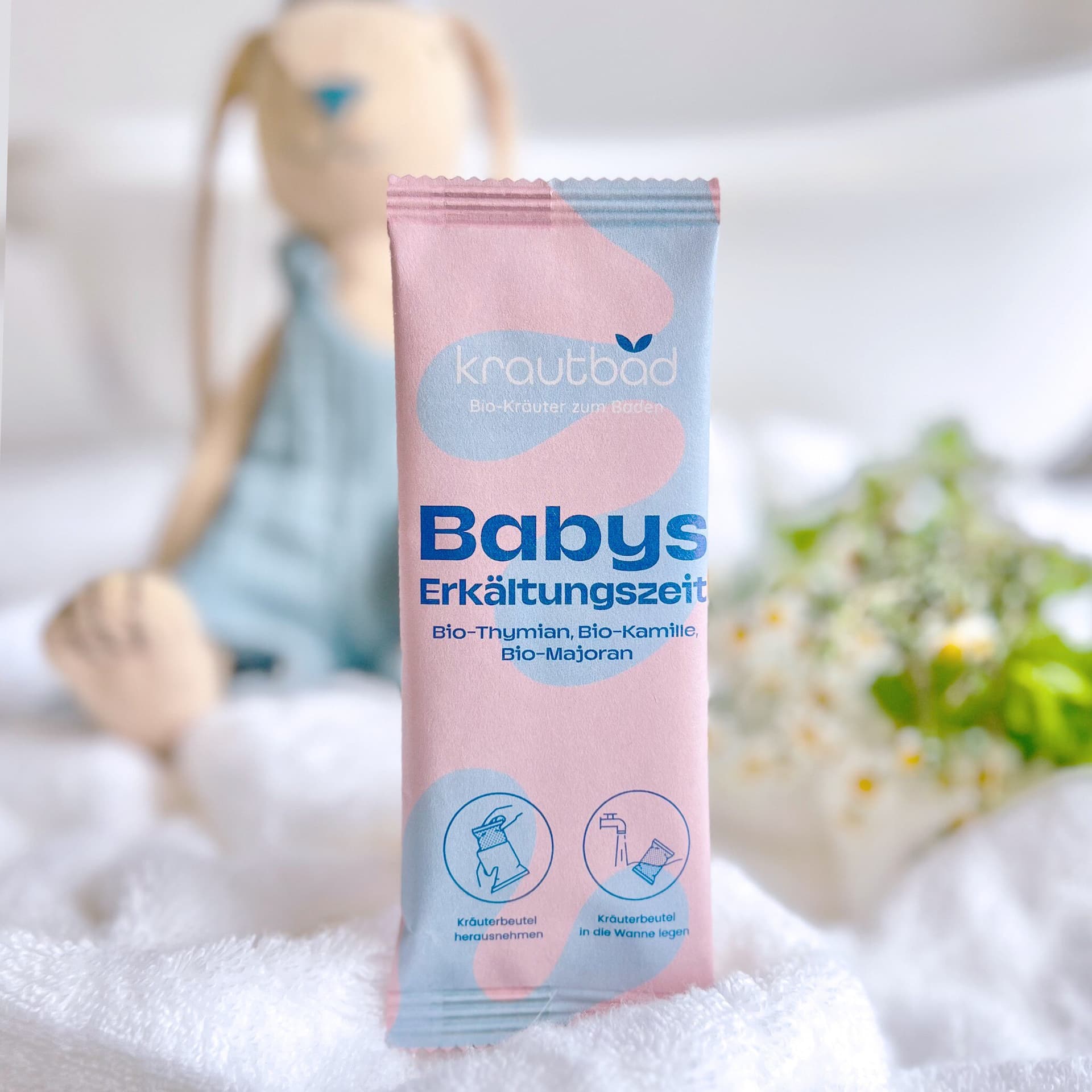 Krautbad Babys Erkältungszeit