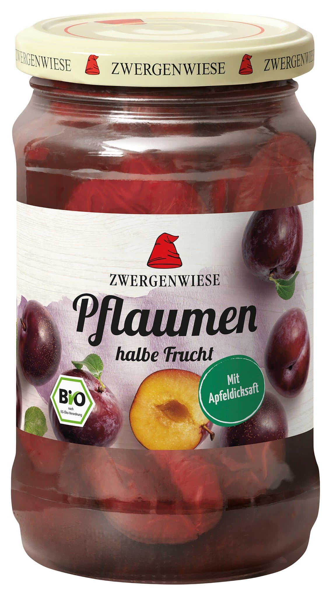 Zwergenwiese Pflaumen halbe Frucht