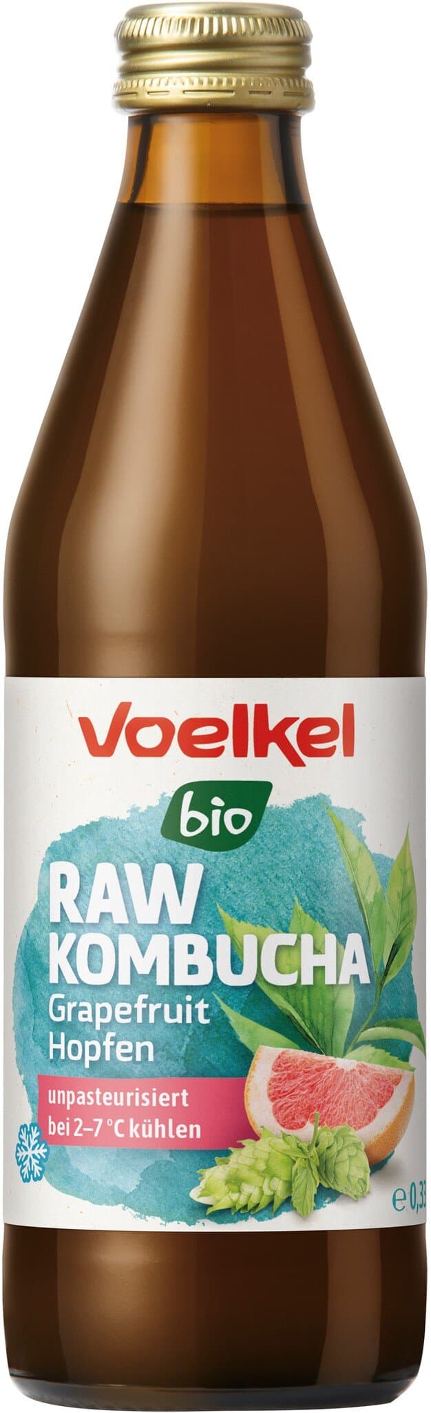 Voelkel RAW Kombucha Grapefruit gekühlt