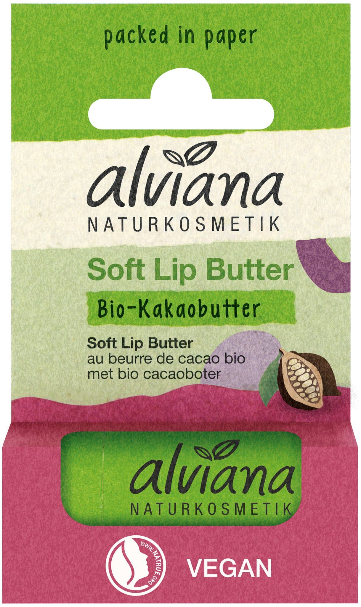 alviana Soft Lip Butter mit Bio-Kakaobutter