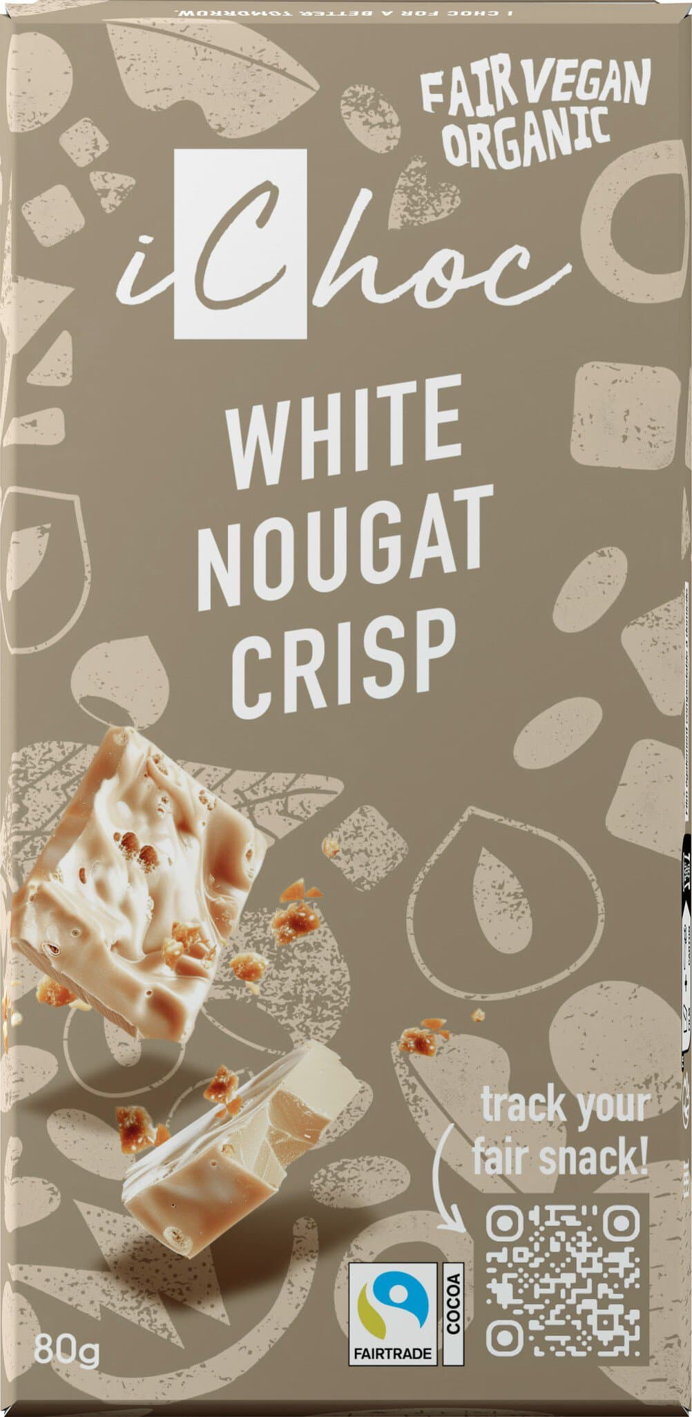 IChoc Schokolade White Nougat Crisp