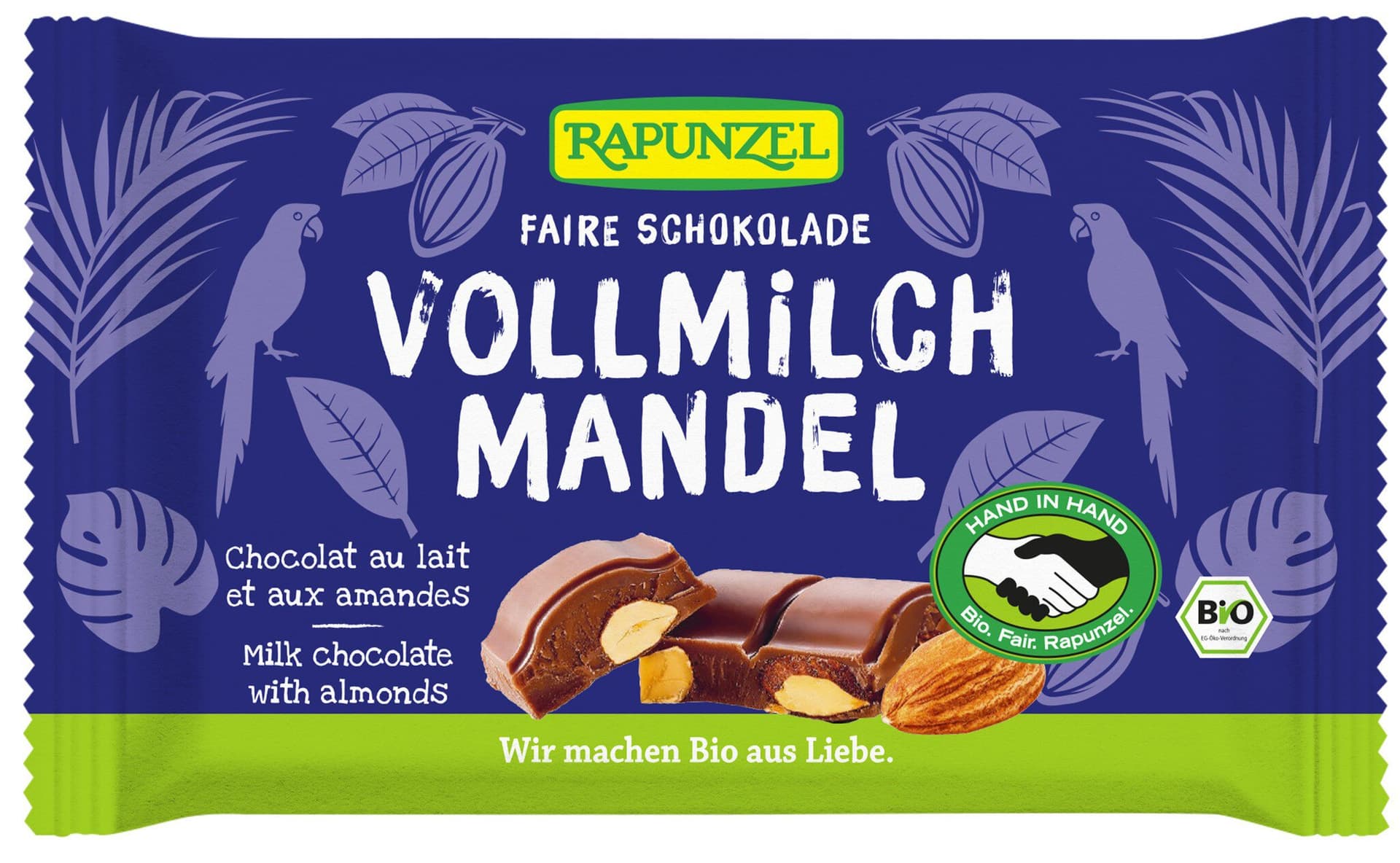 Rapunzel Vollmilchschokolade mit Mandeln
