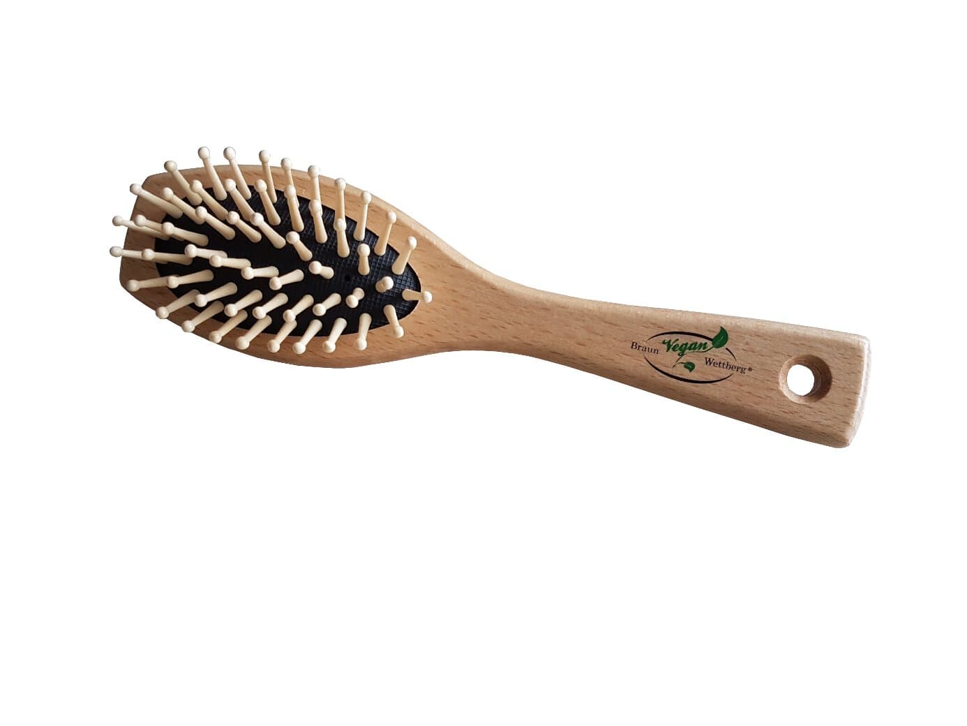 Braun Wettberg Haarbürste Holz klein
