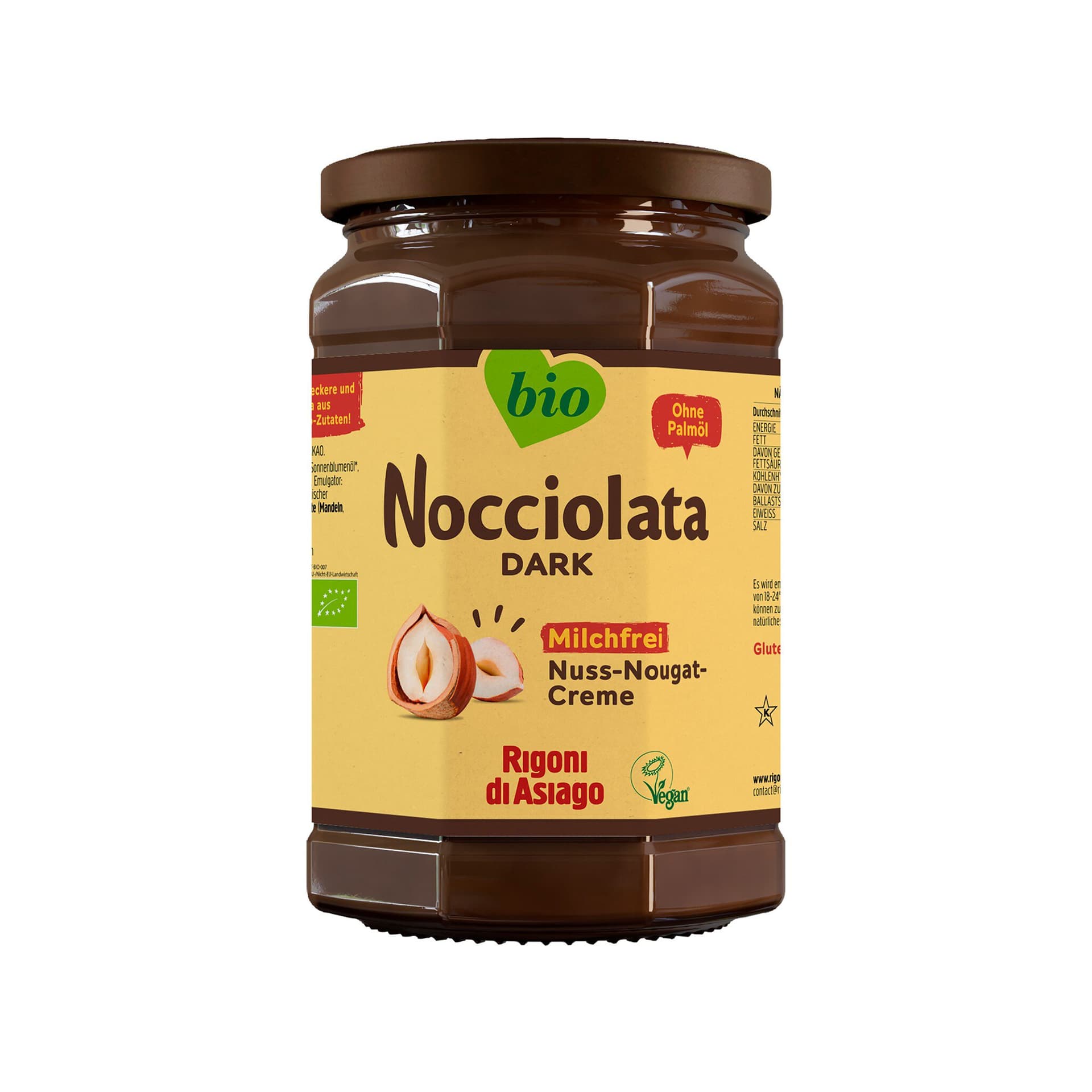 Rigoni Di Asiago Nocciolata Nuss Nougat Dark Milchfrei