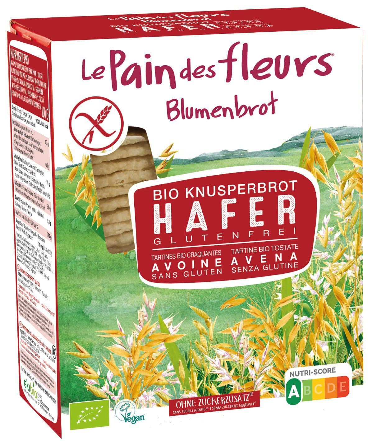 Blumenbrot Haferschnitten