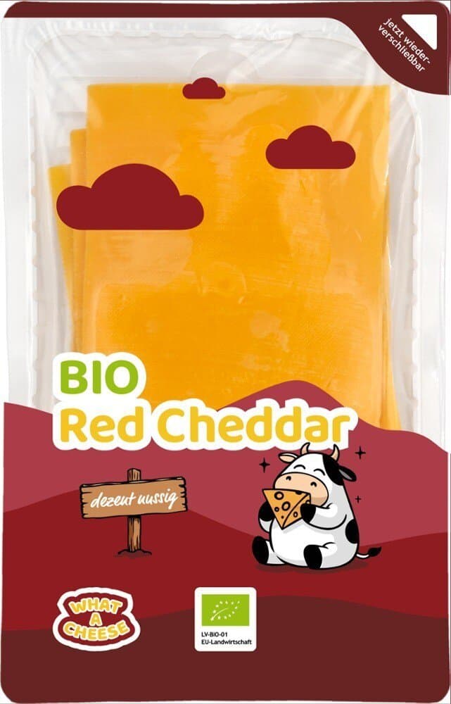 Vallée Verte Cheddar Red in Scheiben
