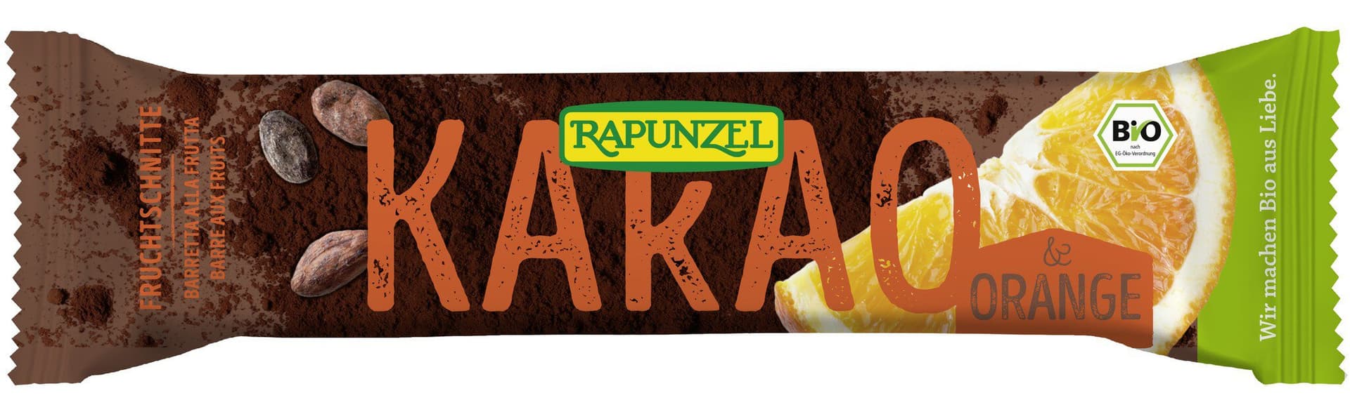 Rapunzel Fruchtschnitte Kakao Orange