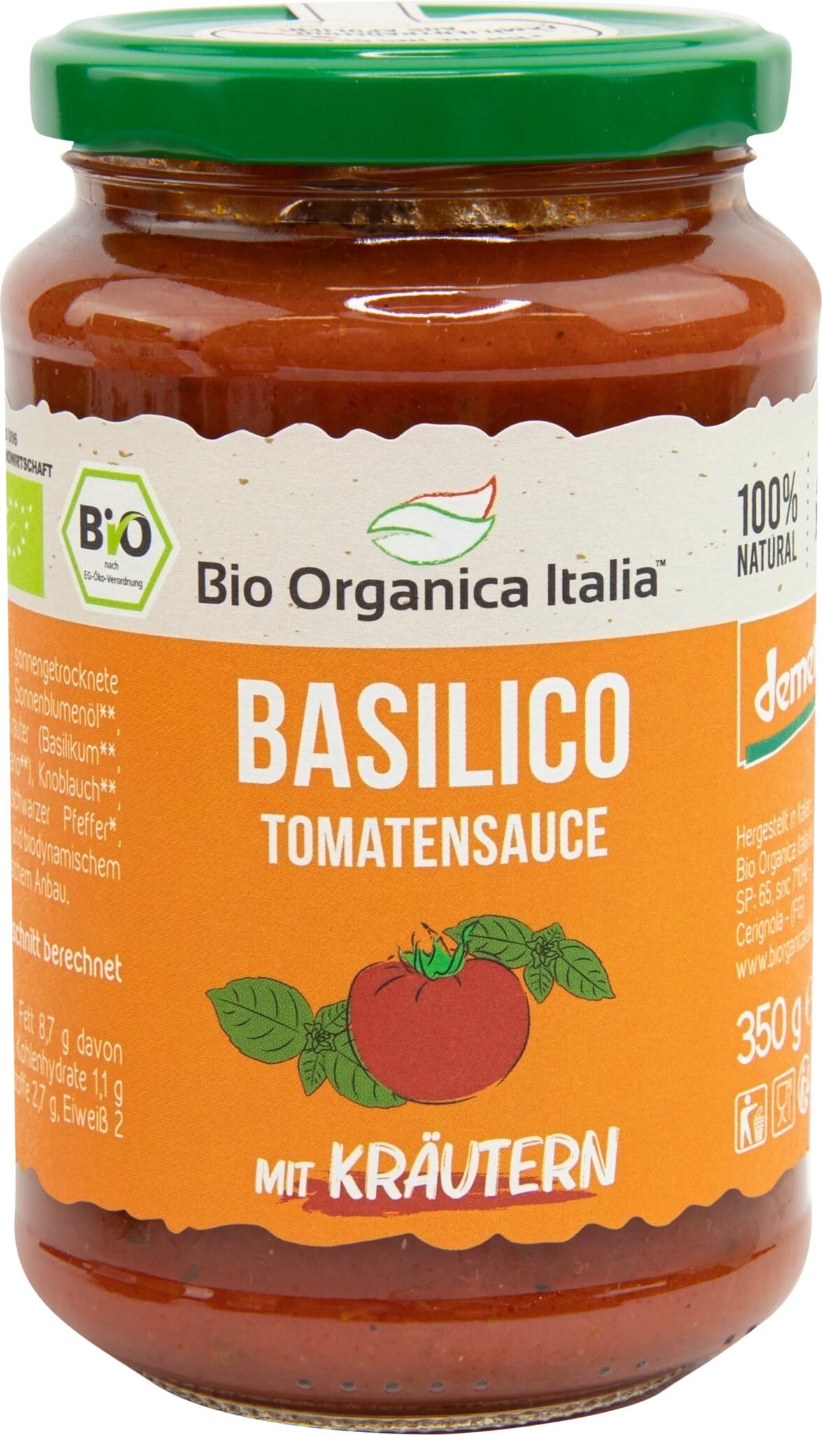 Bio Organica Italia Tomatensauce Basilico