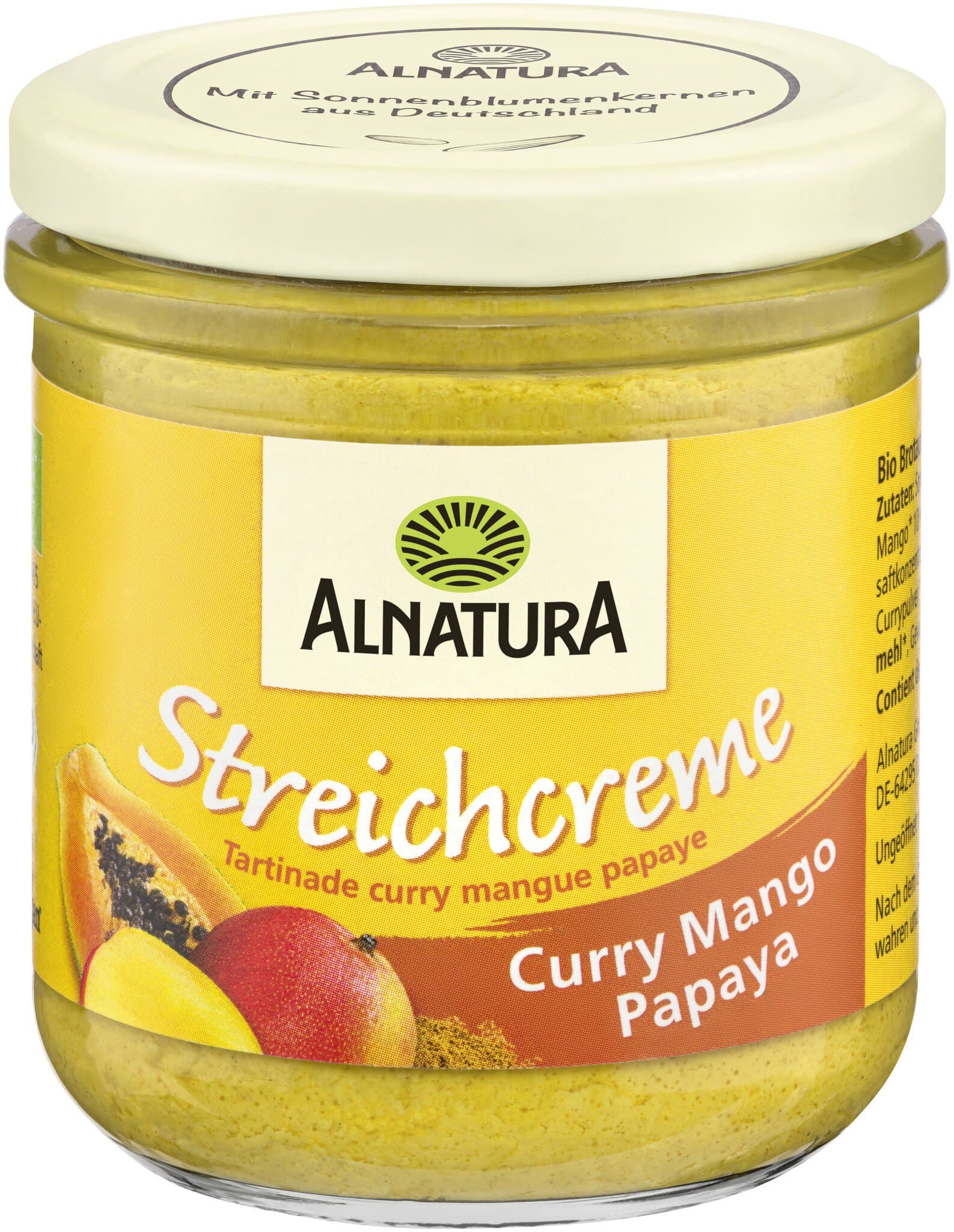 Alnatura Streichcreme Curry Mango Papaya