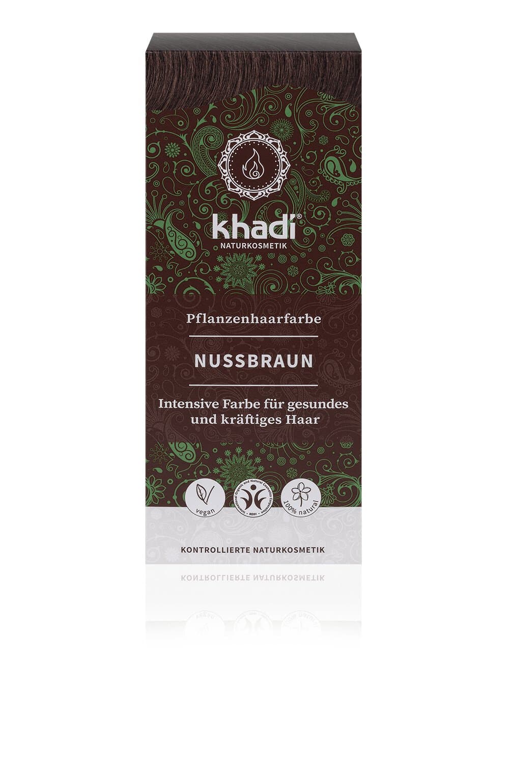 Khadi Pflanzenhaarfarbe Natürliches Nußbraun