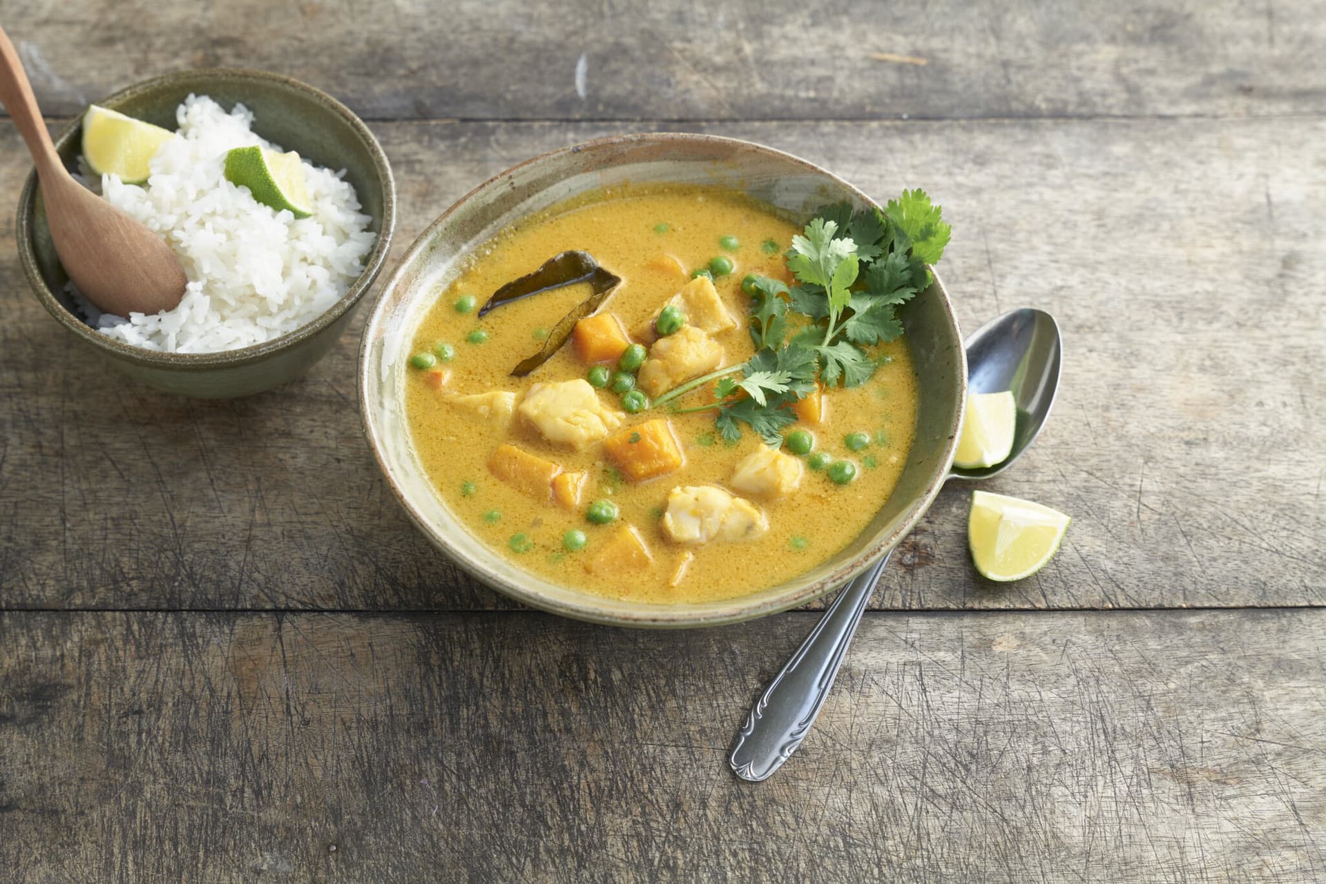 Wärmendes Kürbiscurry mit Rotbarschfilet