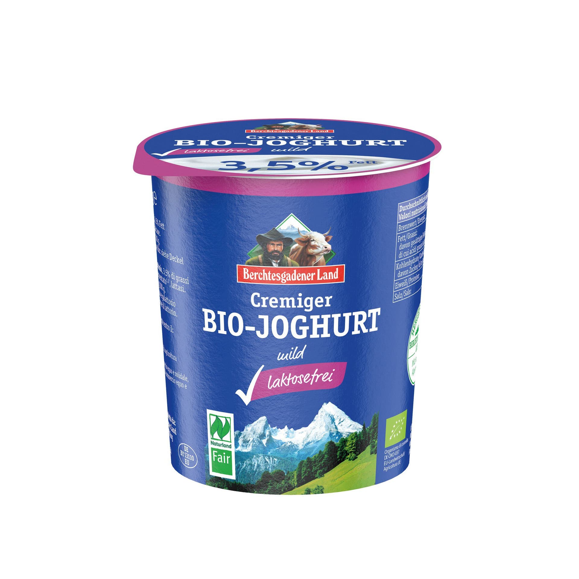 Berchtesgadener Land Bioghurt Natur laktosefrei 3,5%