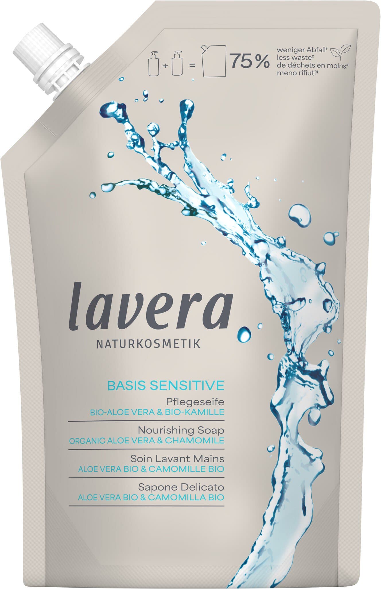 Lavera Basis Sensitiv Milde Pflegeseife, Nachfüller