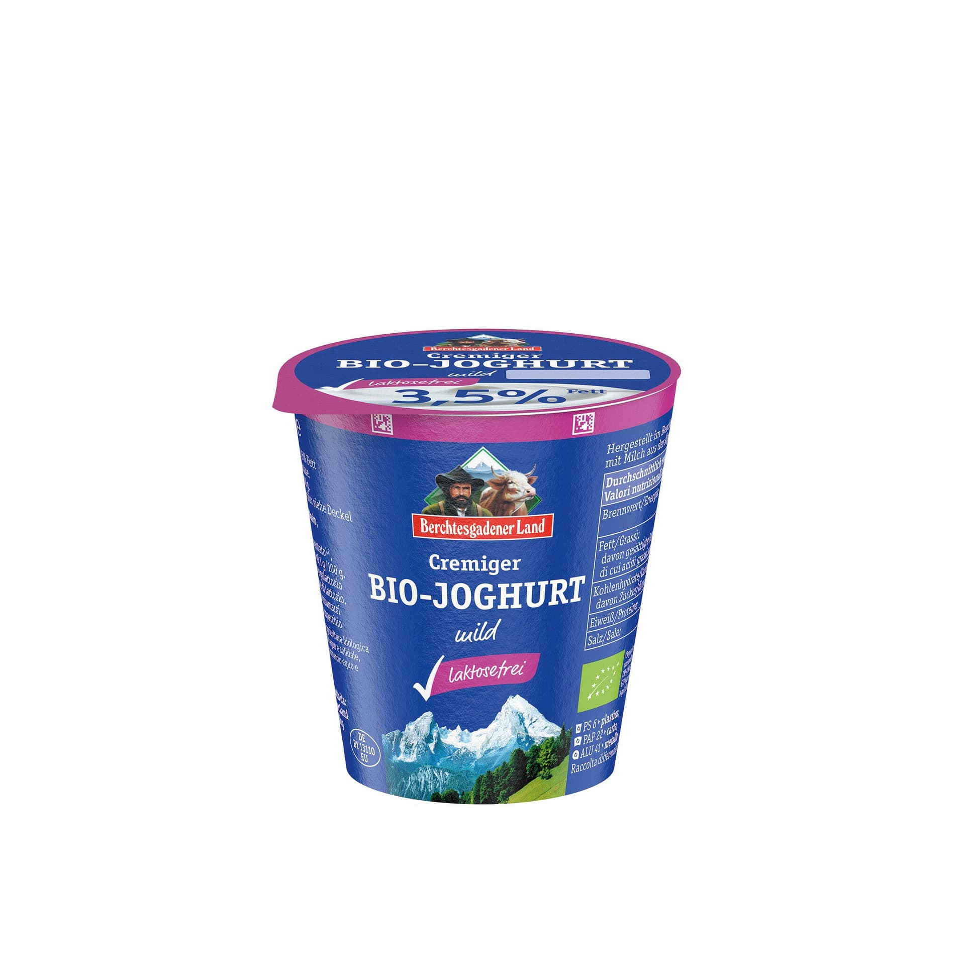 Berchtesgadener Land Bioghurt laktosefrei Natur