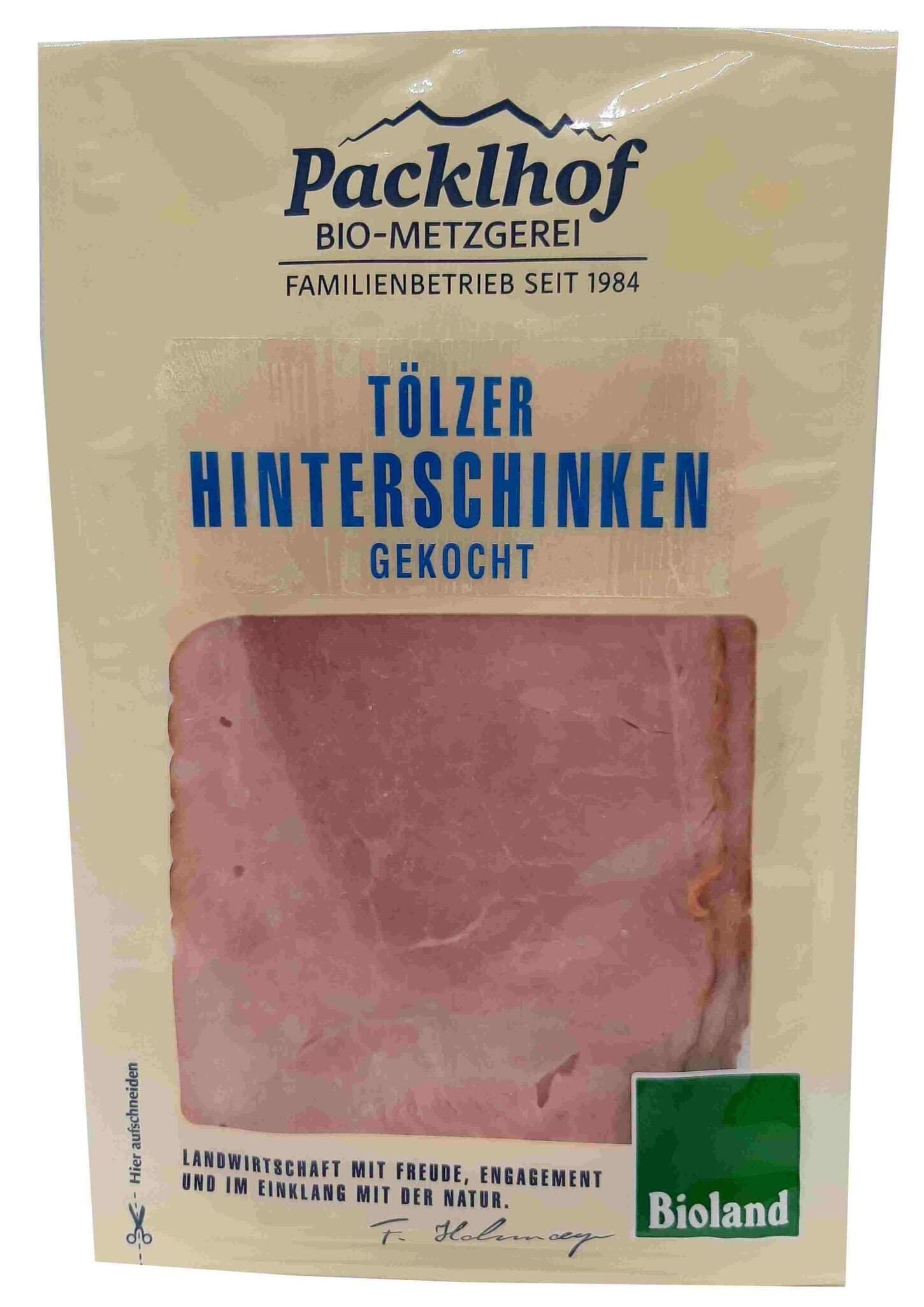 Packlhof Tölzer Hinterschinken gekocht