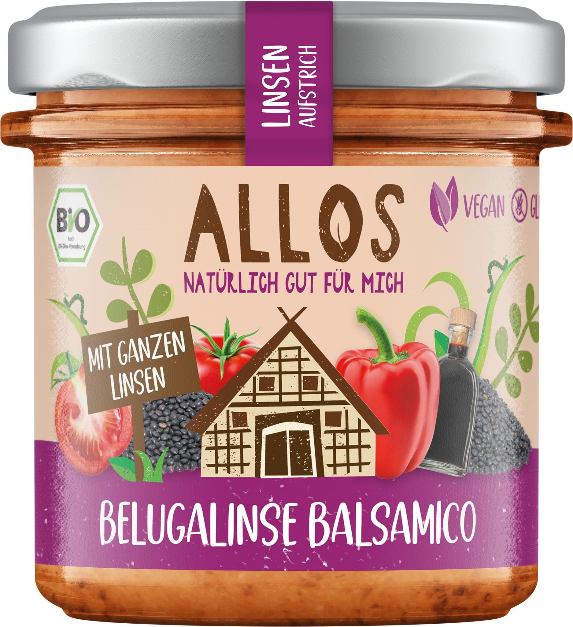Allos Linsenaufstrich Belugalinse