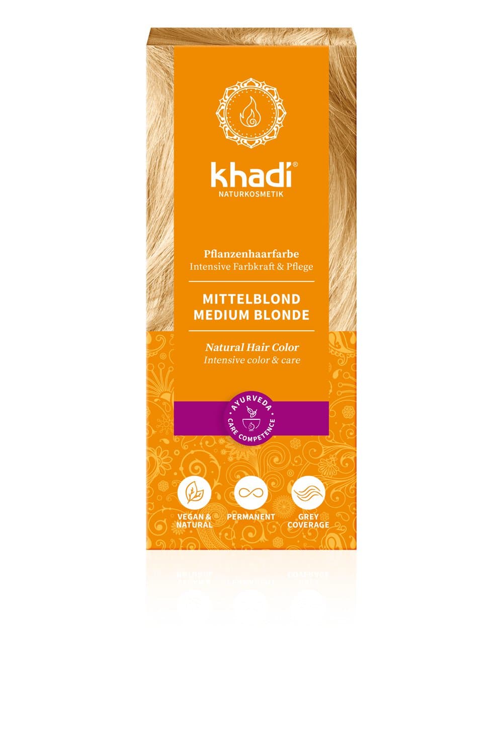 Khadi Pflanzenhaarfarbe Mittelblond