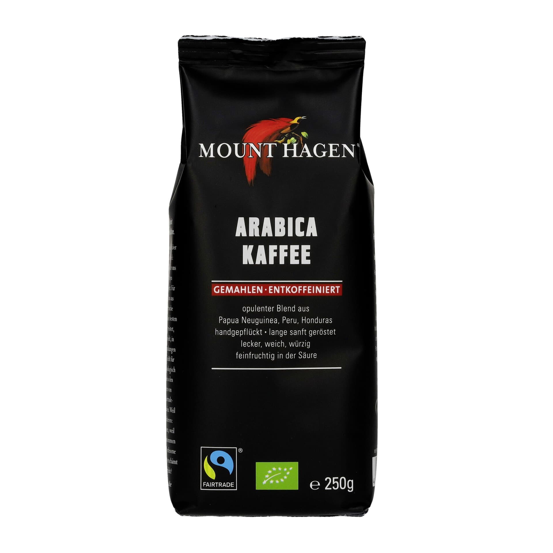 Mount Hagen Röstkaffee Arabica entkoffeiniert gemahlen