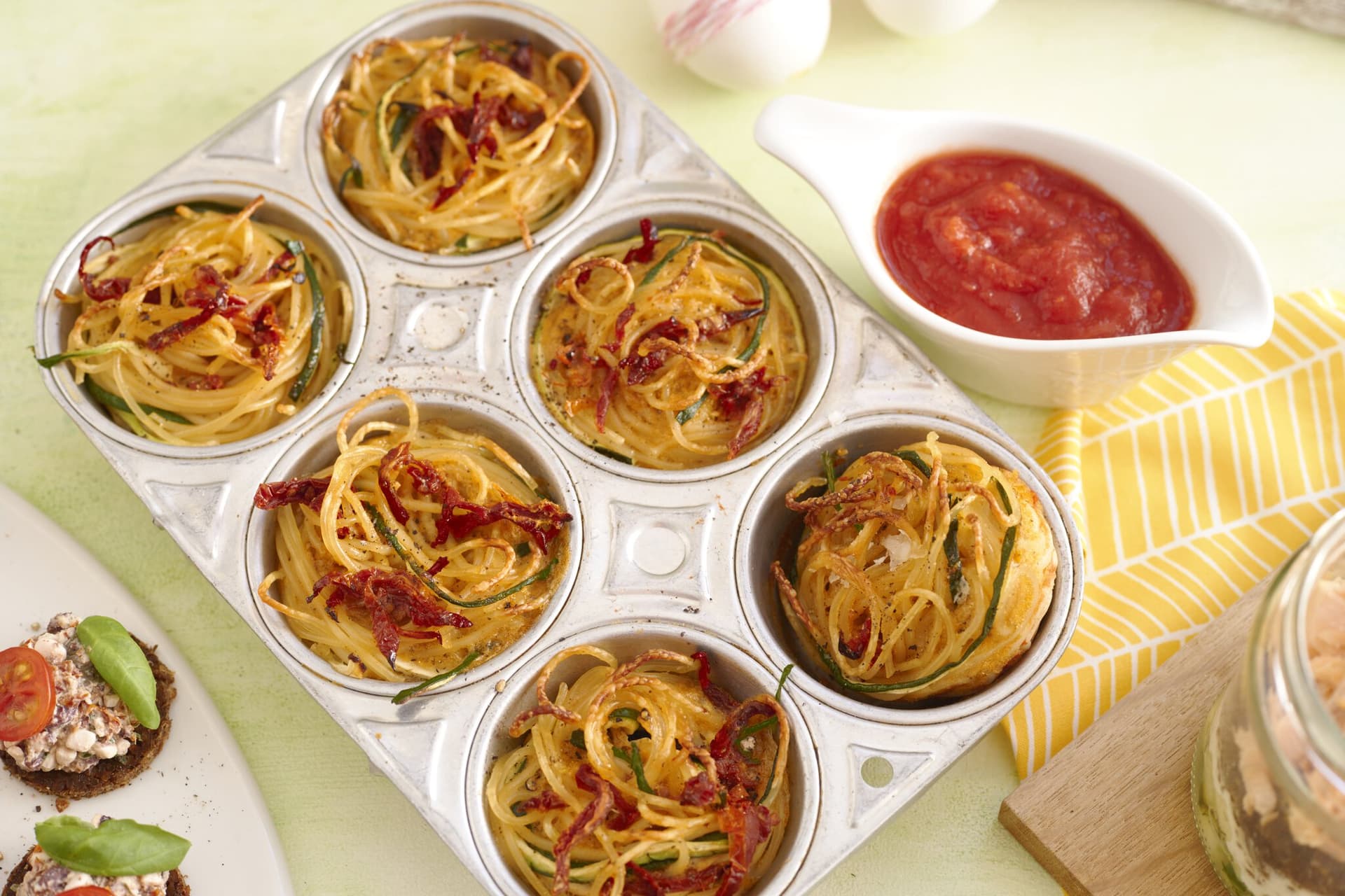 Mediterrane Spaghetti-Nester