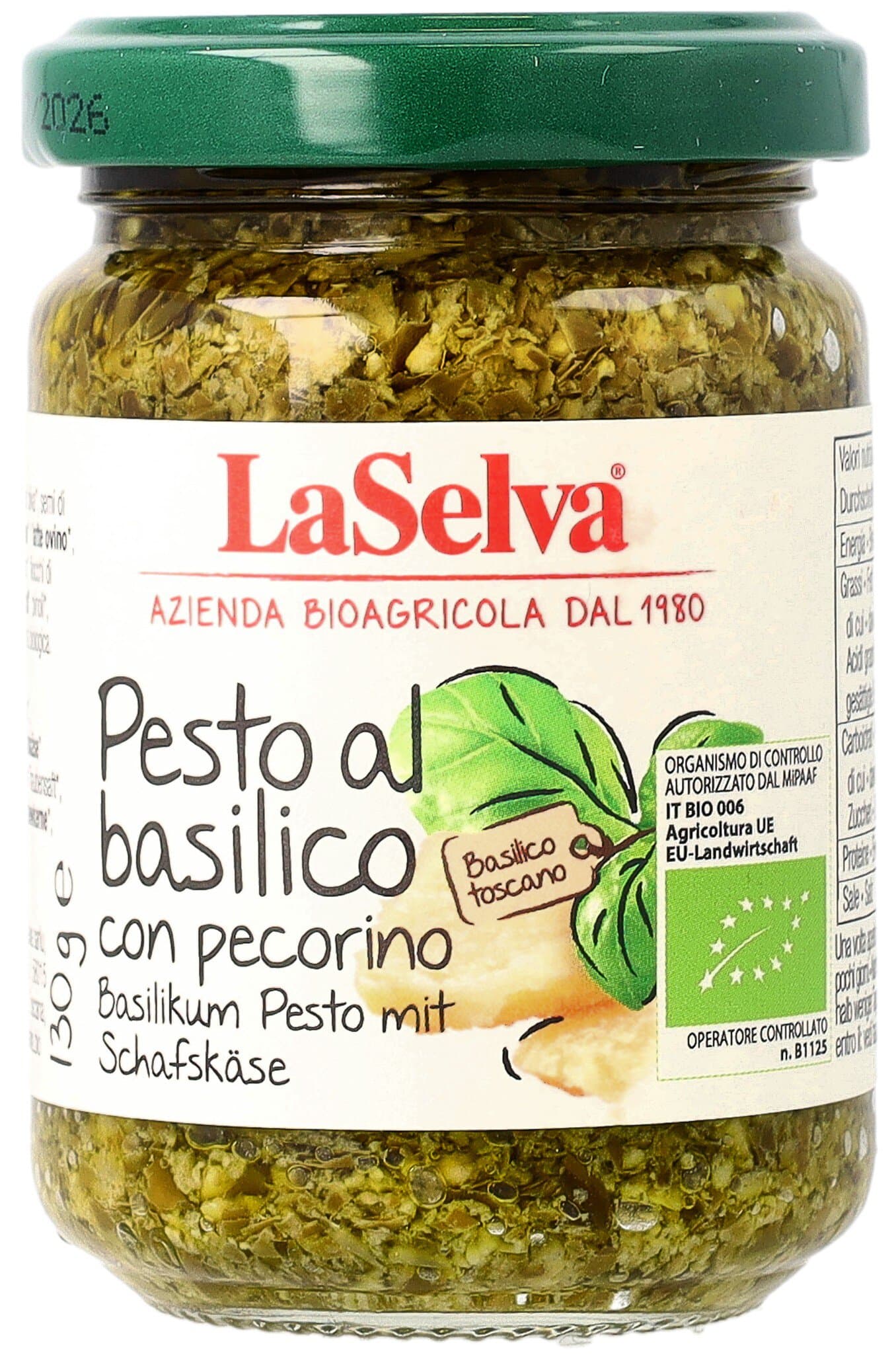 LaSelva Pesto al basilico e pecorino
