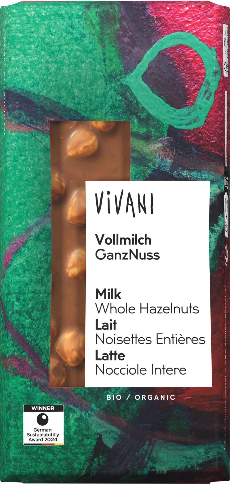 Vivani Vollmilch mit ganzen Nüssen