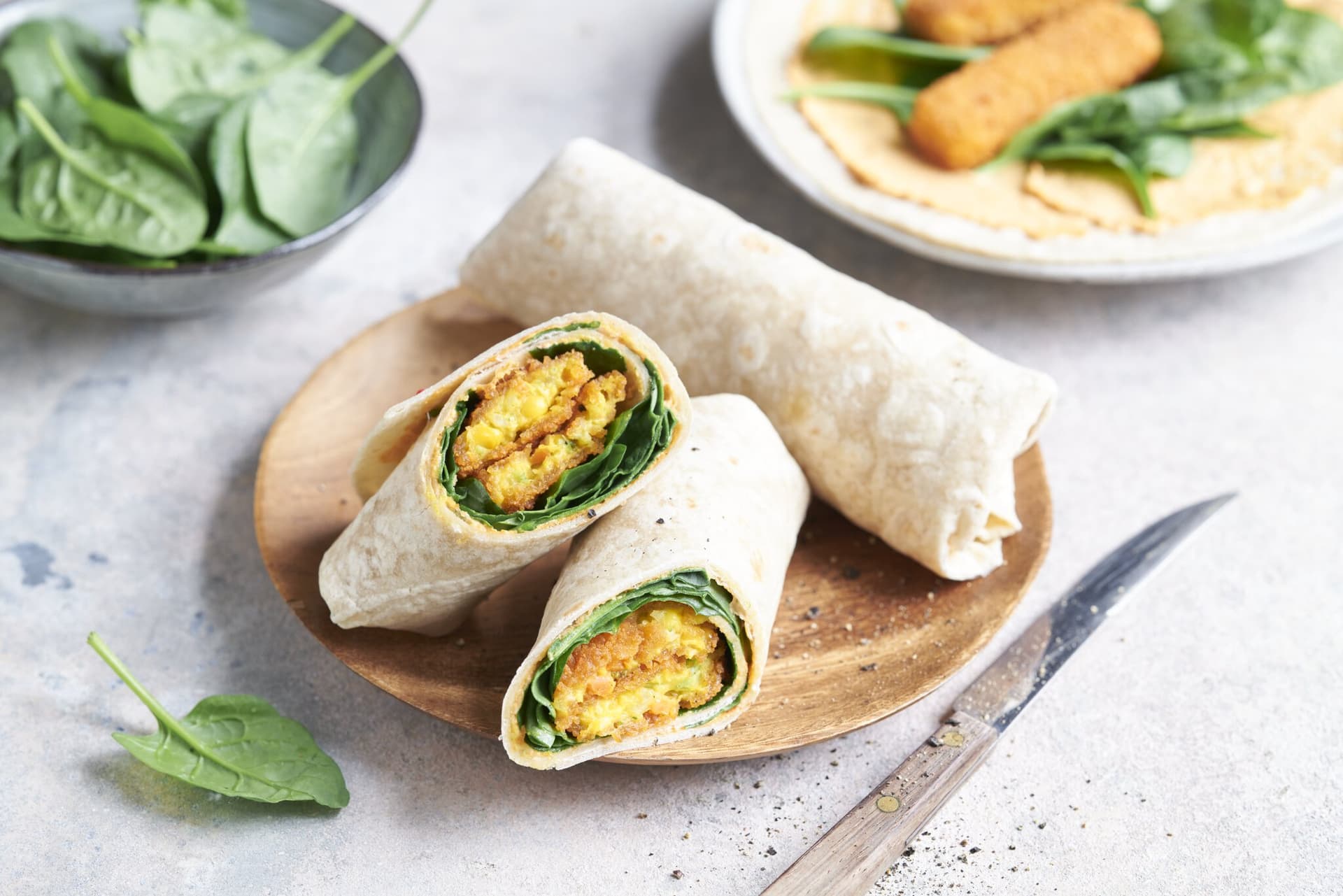 Wraps mit Gemüsestäbchen